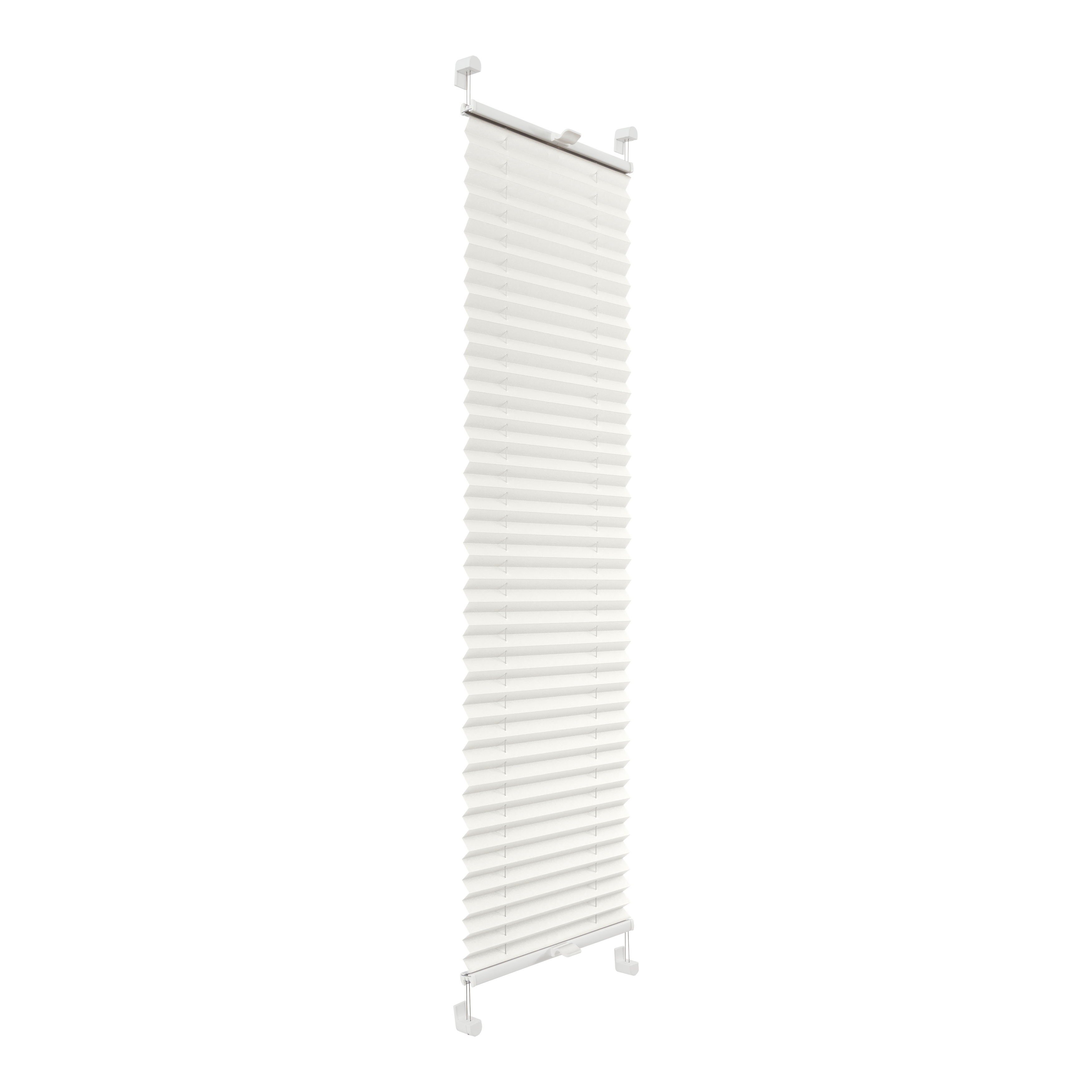 Roleta plisowana zaciemniająca Śnieżnobiały 120 x 220 cm termoizolacyjna