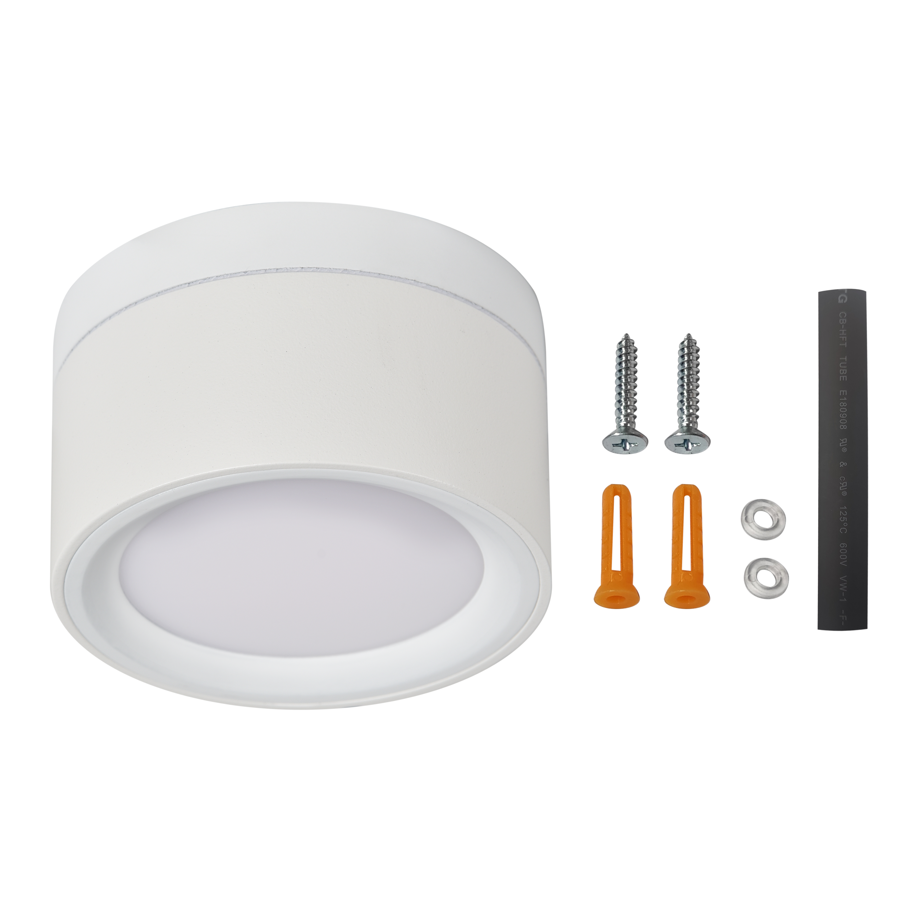 Oprawa natynkowa Tori LED 850 lm 4.9W barwa ciepła, neutralna, zimna 10 cm biała IP44 Inspire