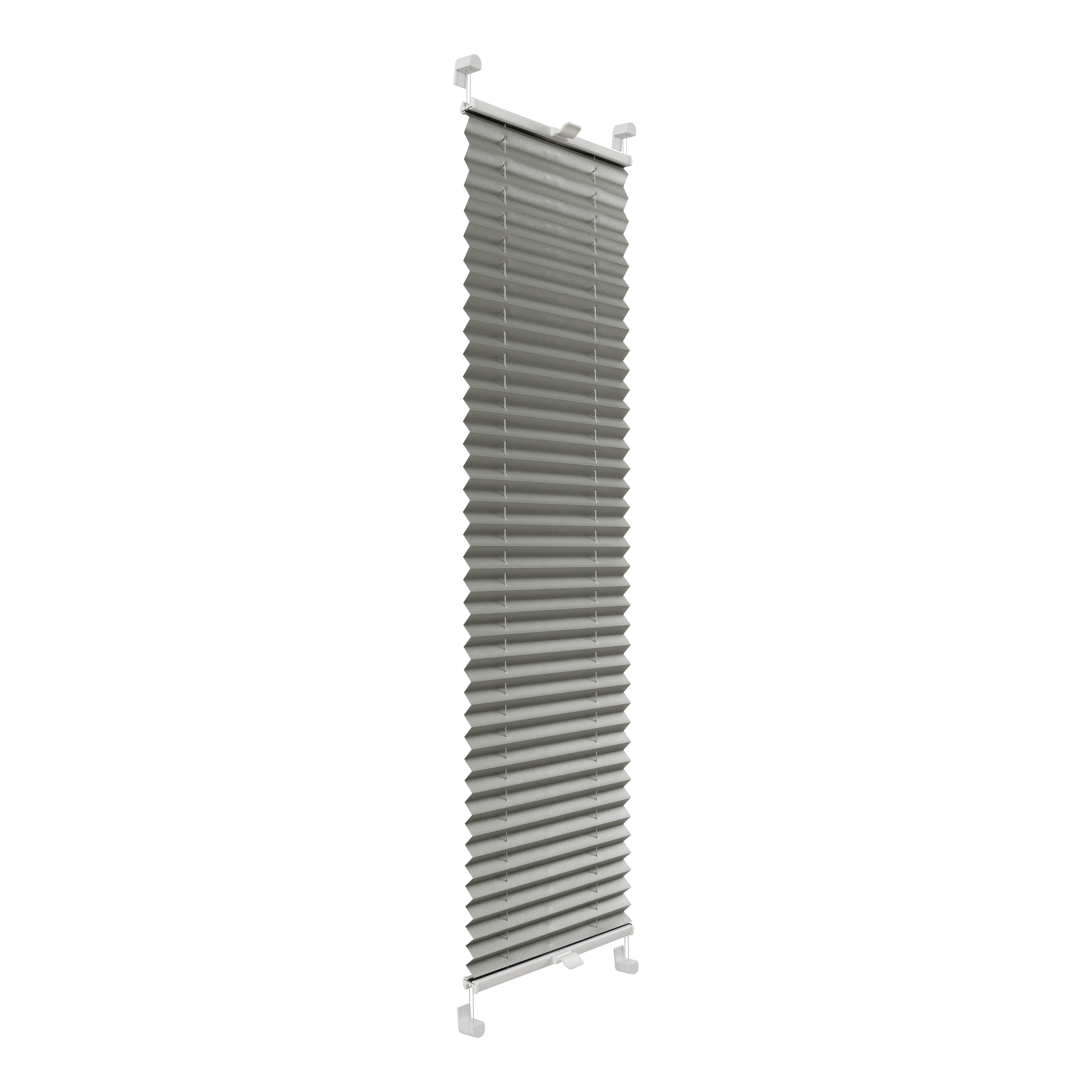 Roleta plisowana Metallic Srebrzysty 106 x 120 cm z połyskiem
