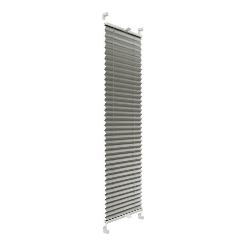 Roleta plisowana Metallic Srebrzysty 106 x 120 cm z połyskiem