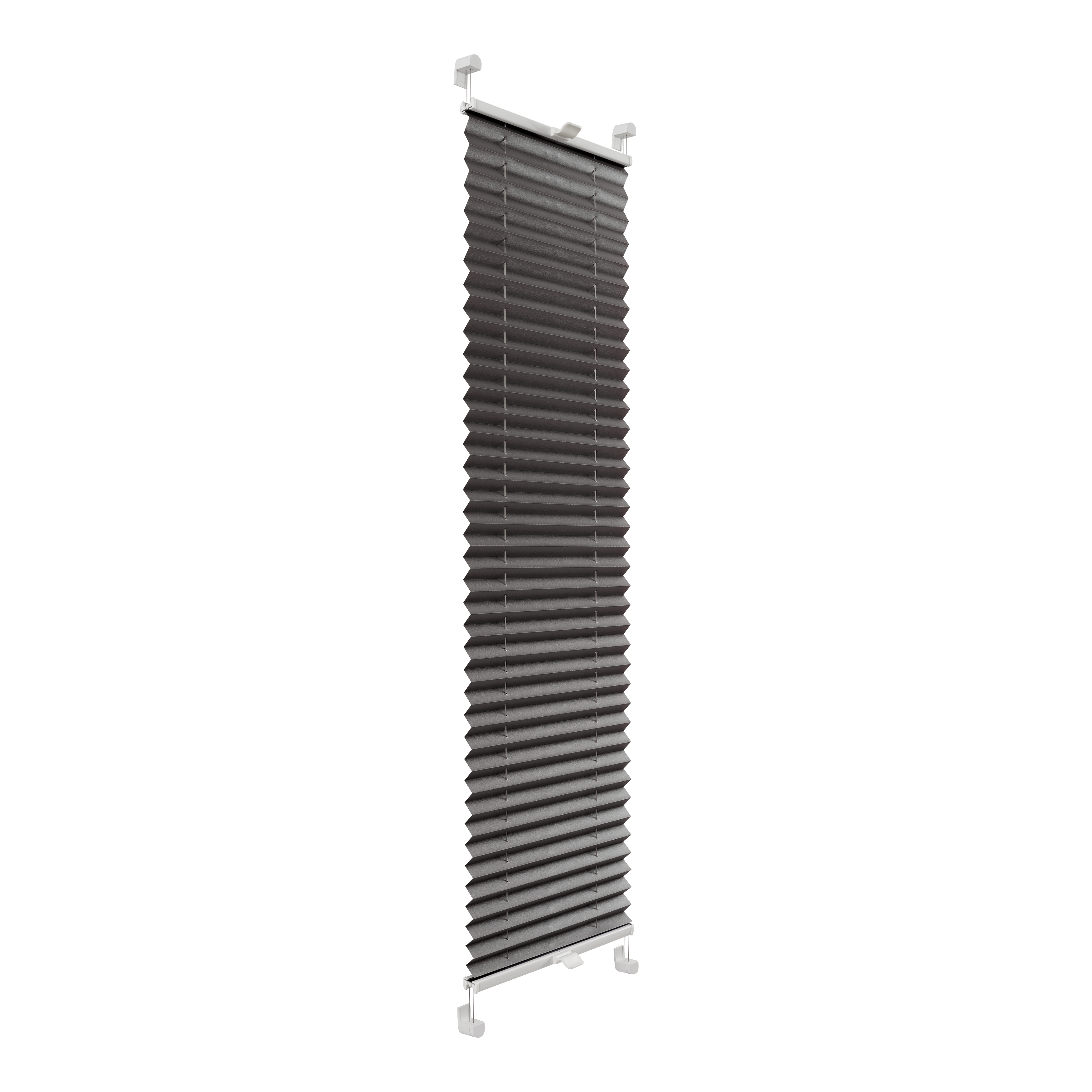 Roleta plisowana Metallic Stalowy 62 x 140 cm z połyskiem