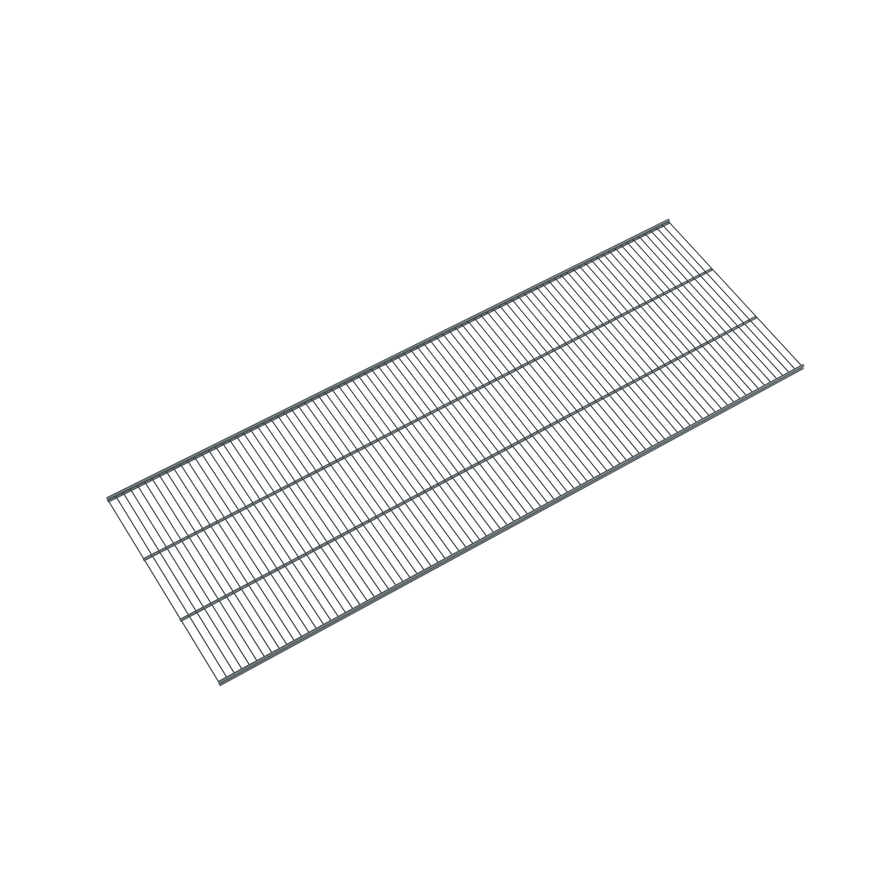 Półka ażurowa Arwa 116.5 x 40.7 cm antracytowa Integri