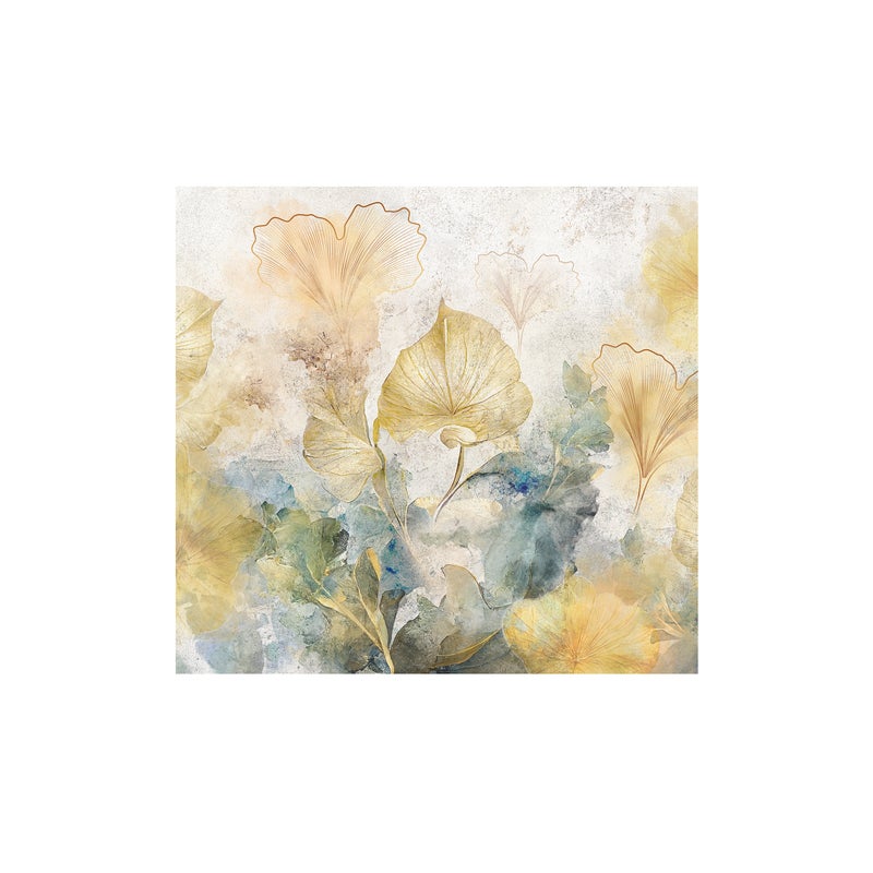 Mural Biloba Akwarele 300 x 280 cm struktura Art