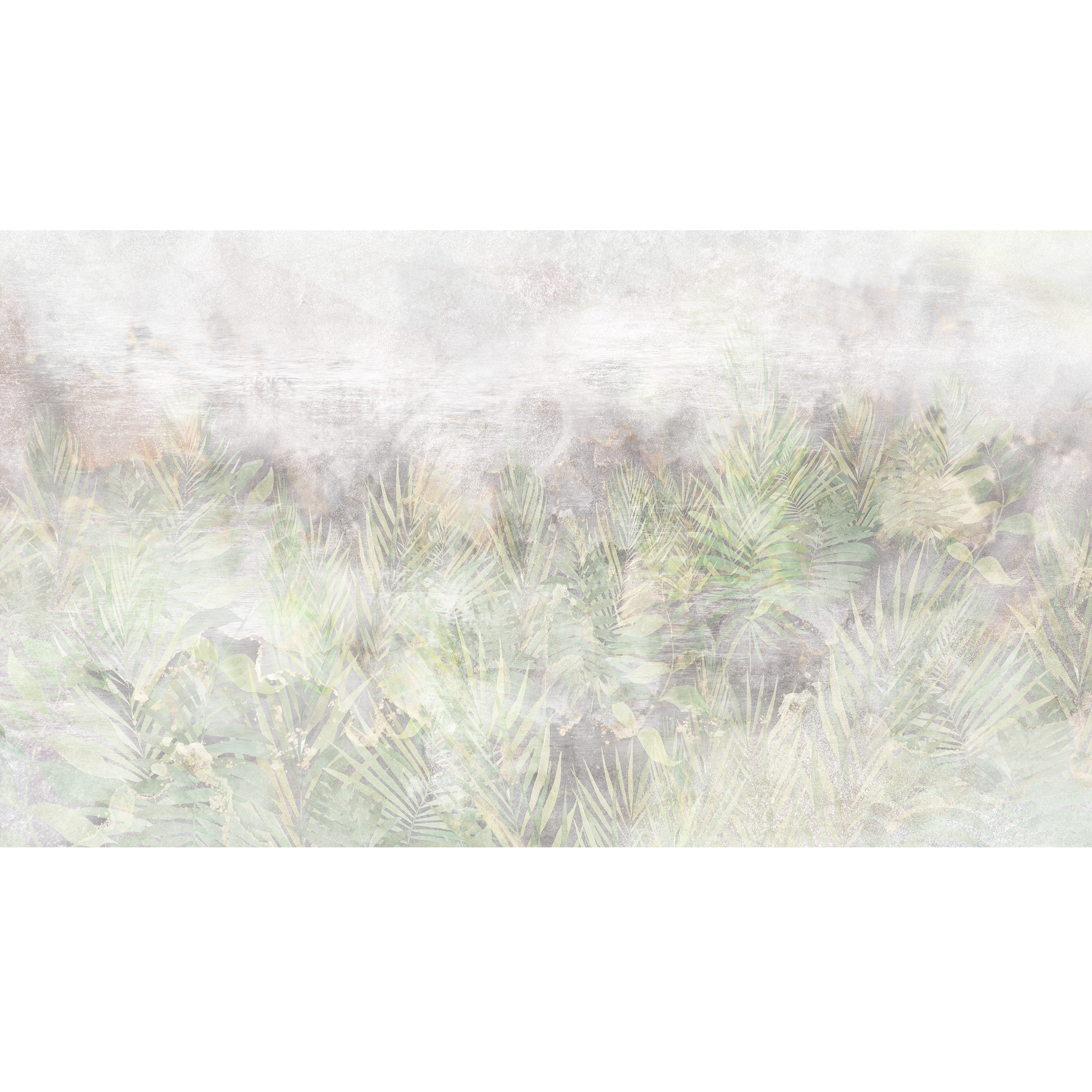 Mural Zeta Liście 500 x 280 cm delikatna struktura