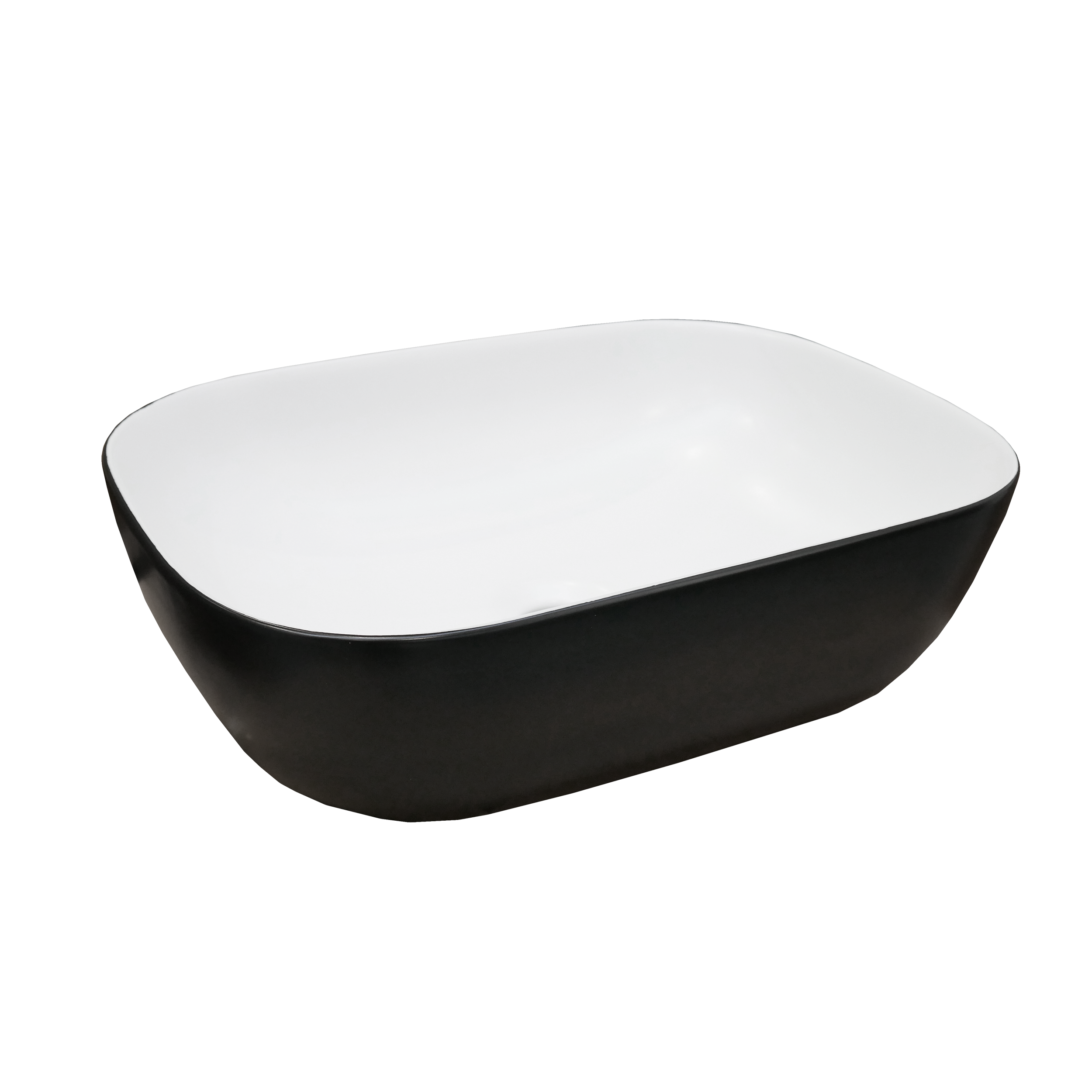 Umywalka Gulia White/Black 46 X 32.5