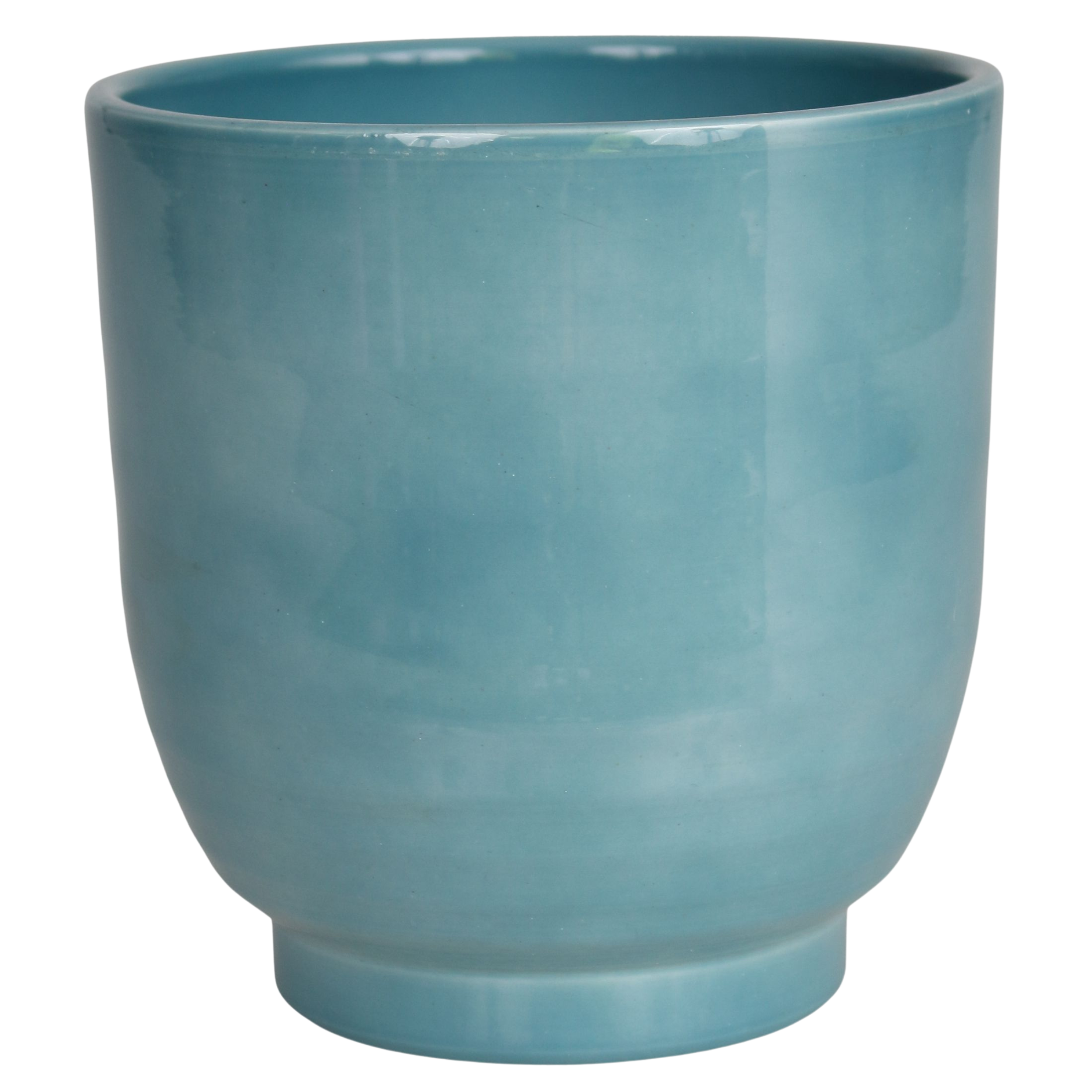Osłonka doniczki ceramiczna Storczyk 14cm niebieska Cermax