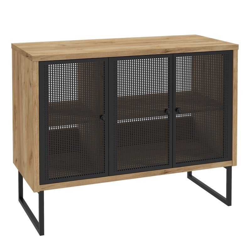 Szafka pod umywalkę stojąca Fiora 102x43.5x80 cm brązowo-czarna Defra