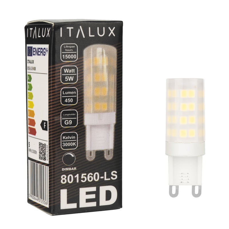 Żarówka G9 SMD 5W 450LM 3TK DIM ML PL Ciepła biel
