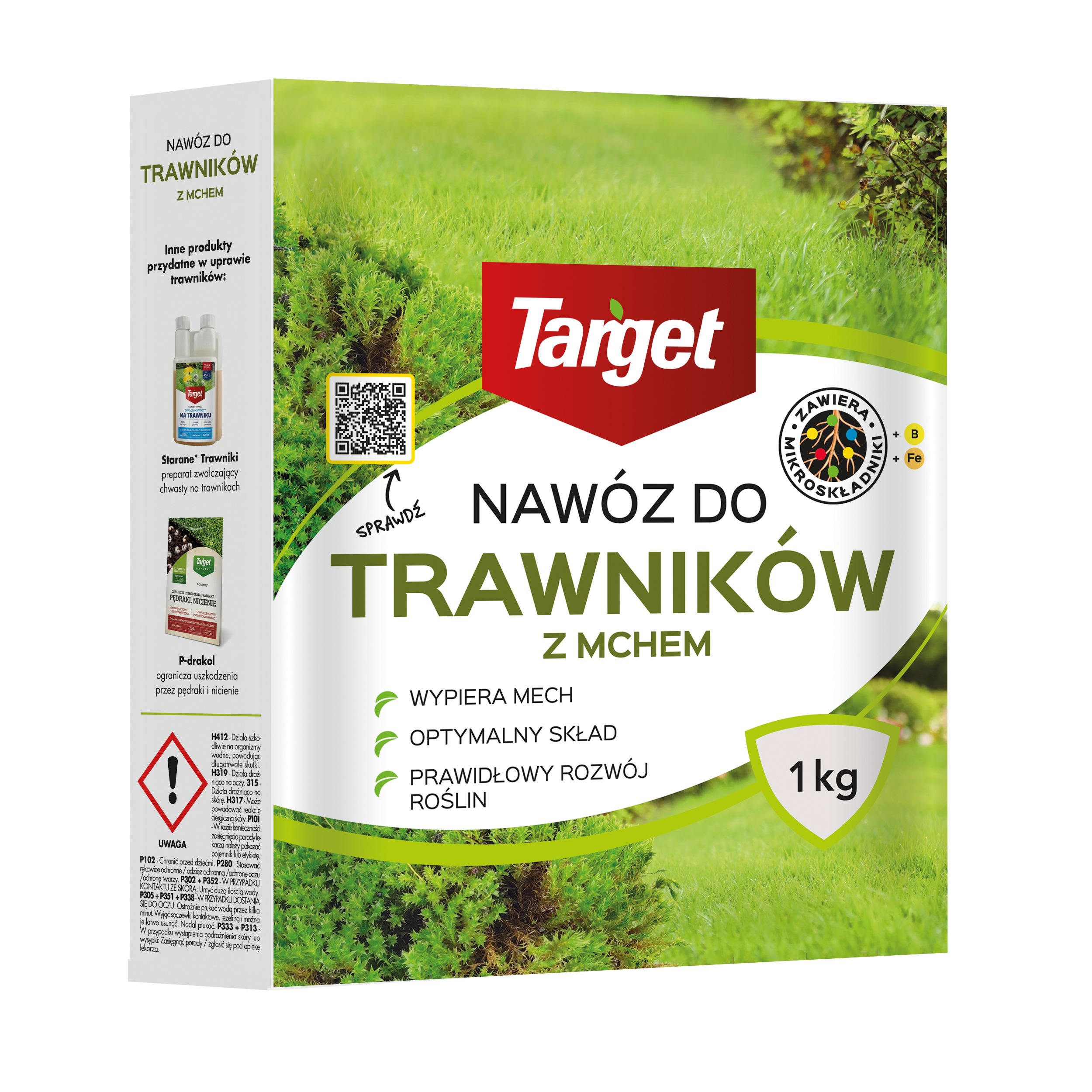Nawóz do trawników z mchem 1kg Target