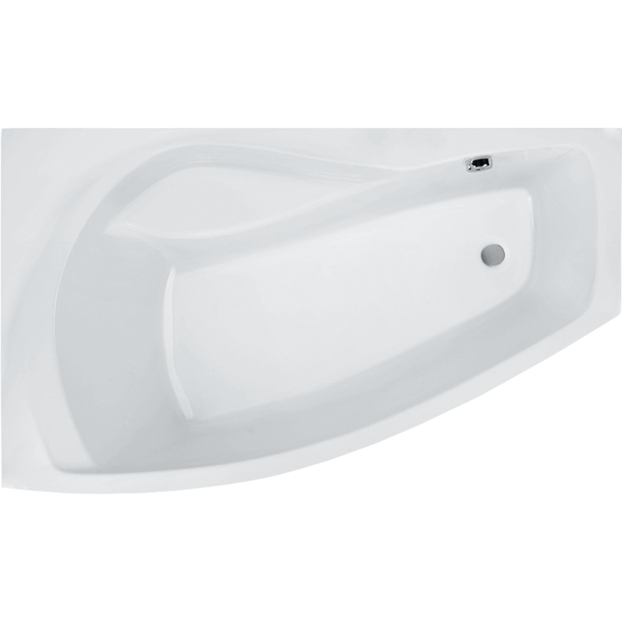 Wanna asymetryczna lewa Nicole 160 x 95 Roca