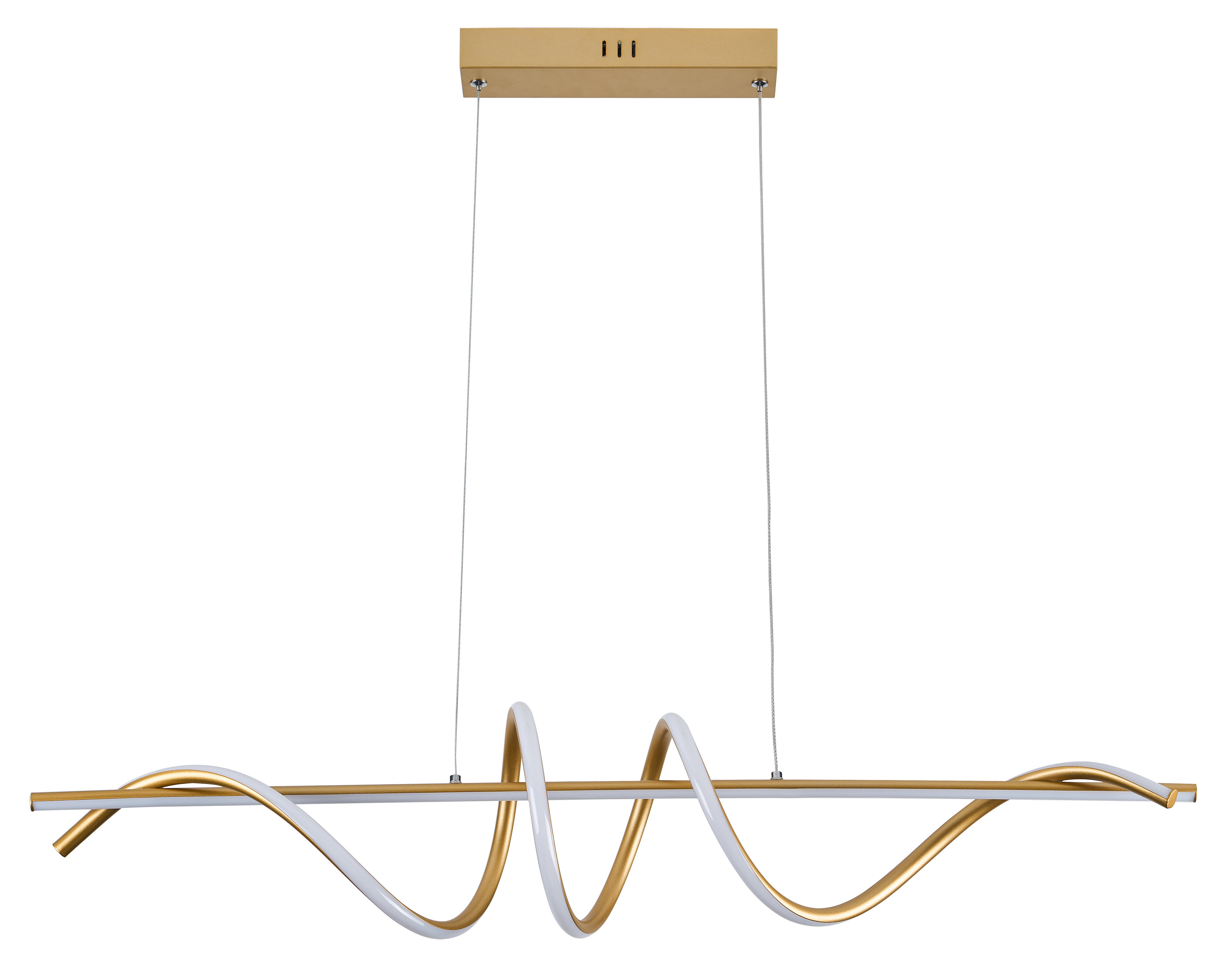 Lampa wisząca Serpent złota LED Reality