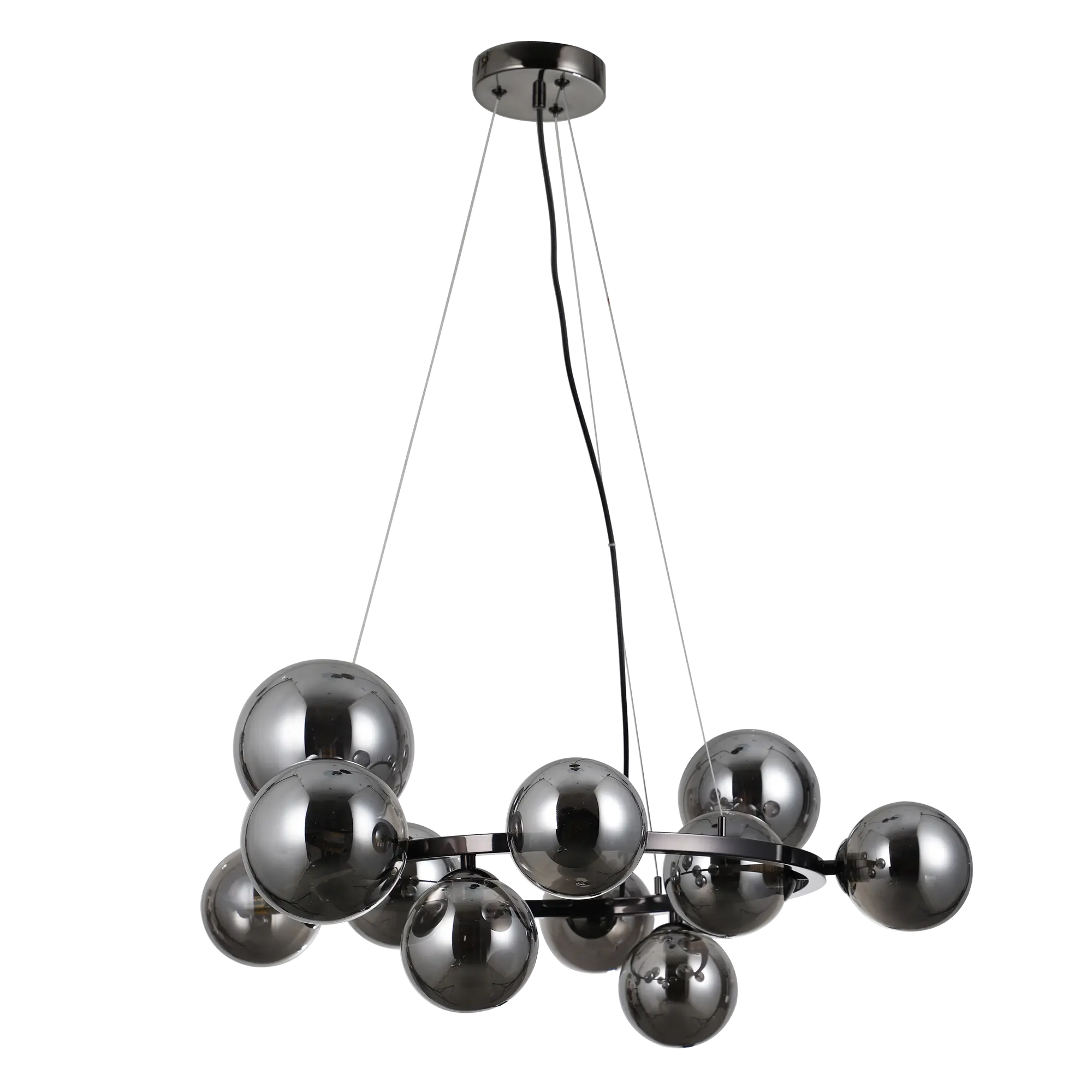 Lampa wisząca Canello czarna 11 x G9 Italux