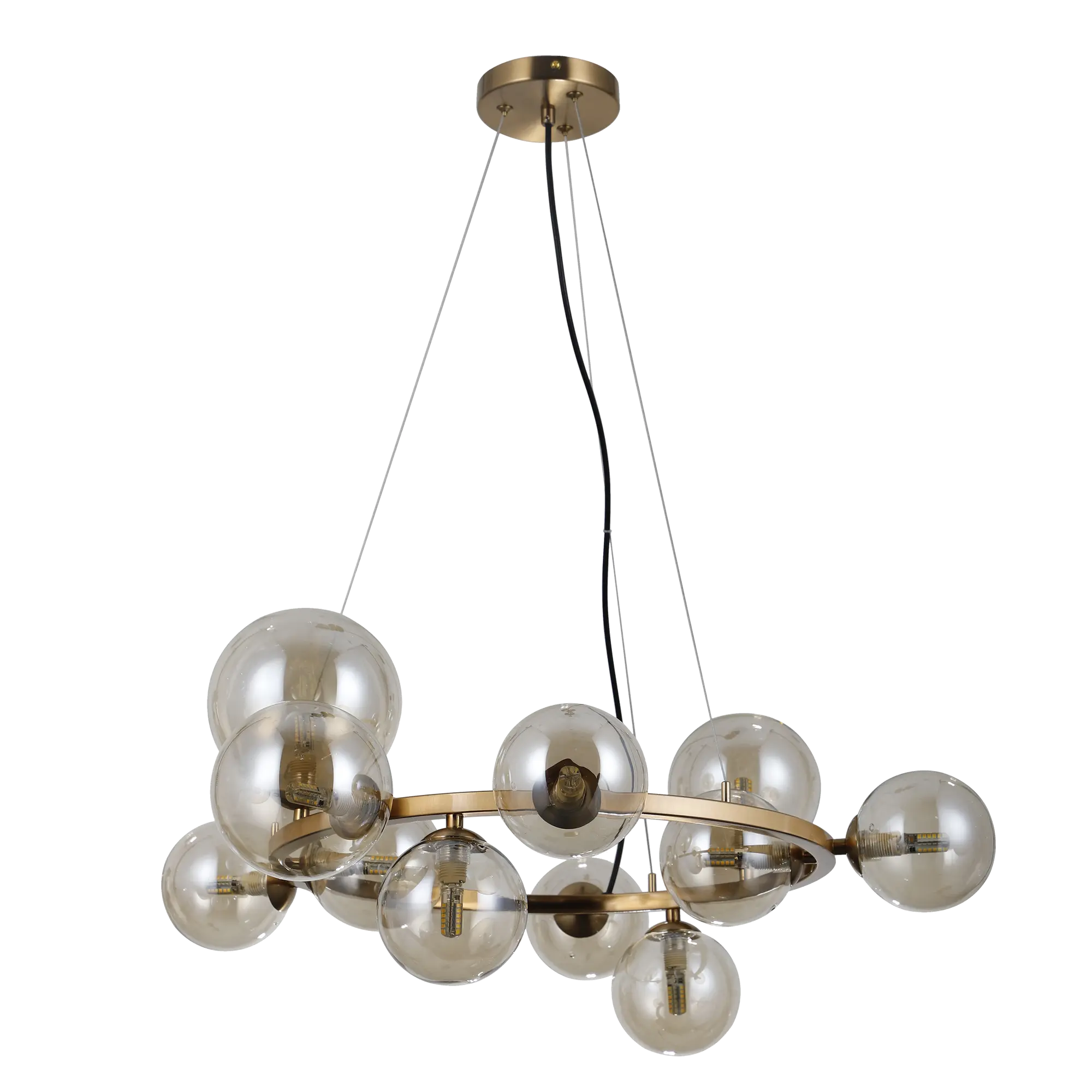 Lampa wisząca Canello złota 11 x G9 Italux