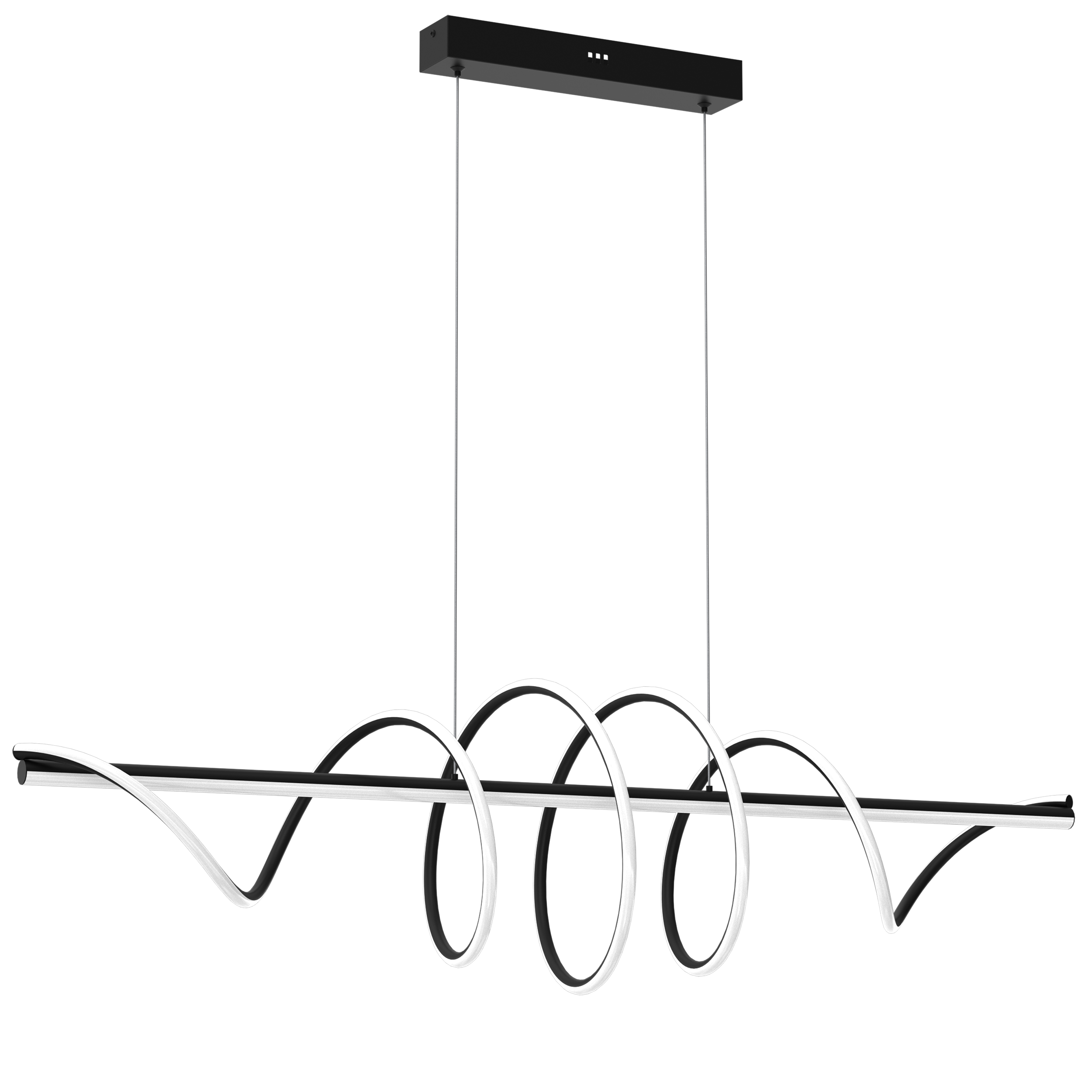 Lampa wisząca Twist czarna LED Milagro