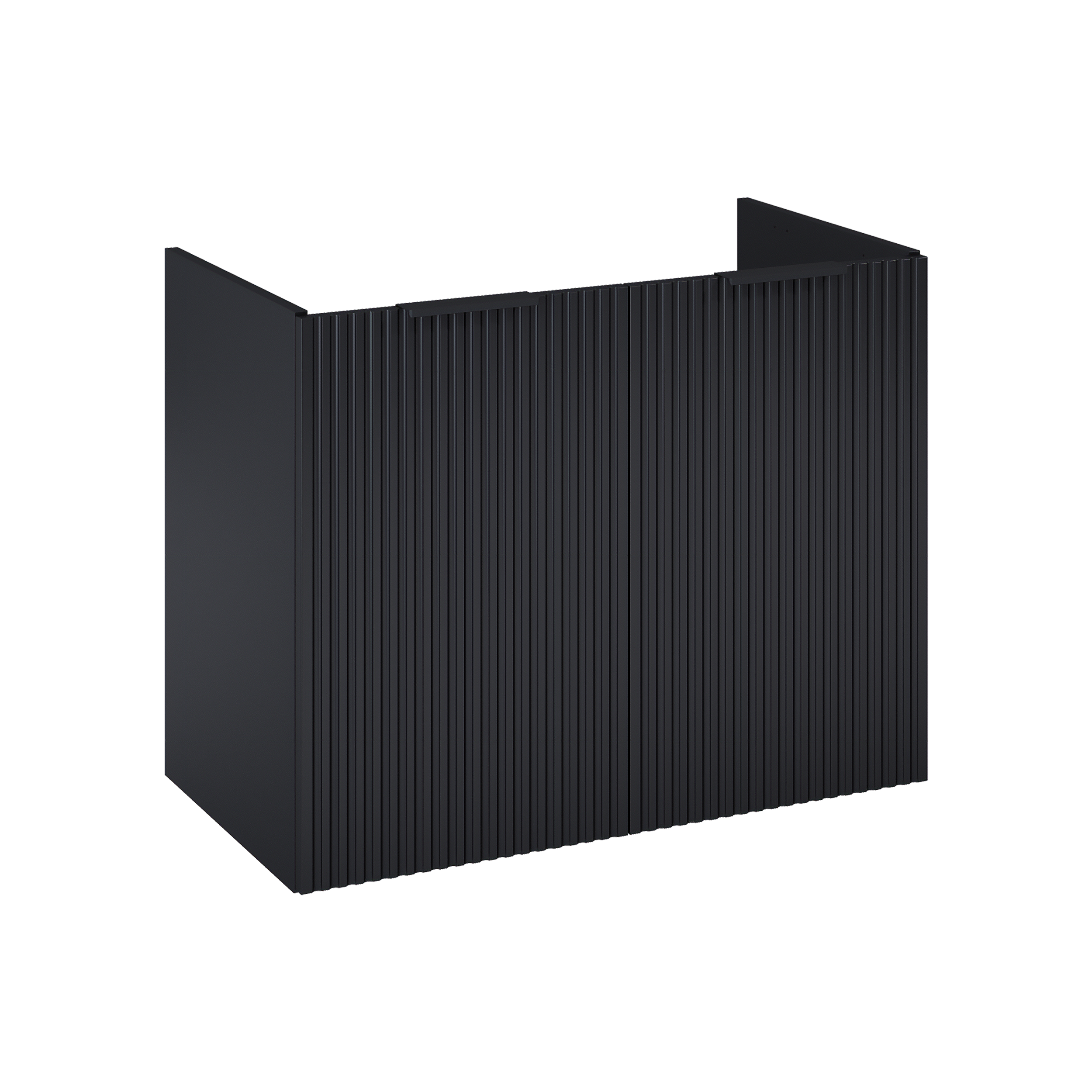 Szafka pod umywalkę Nabel 2-drzwiowa 80x45.2x63.5 cm czarny mat Roca