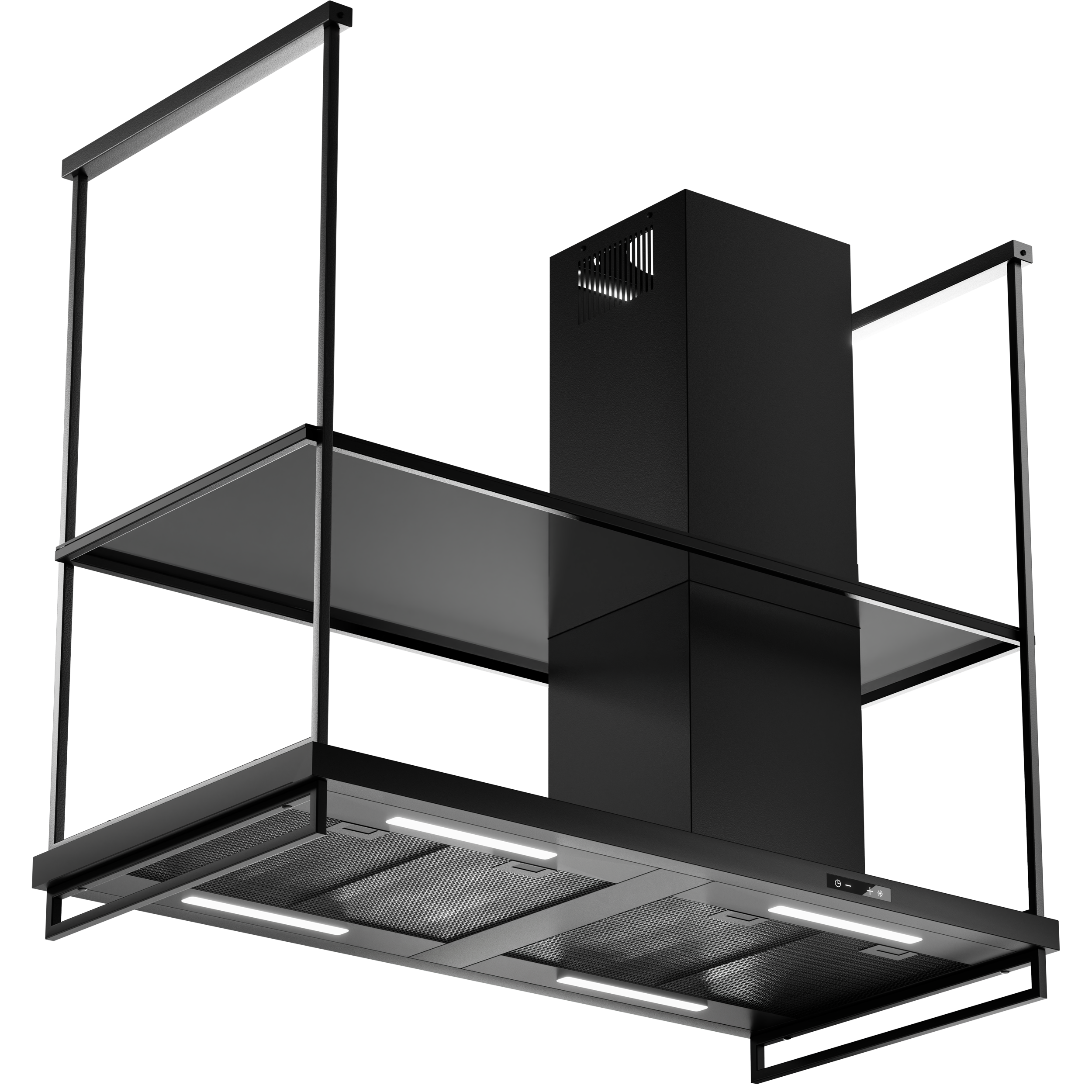 Okap wyspowy WK-9 Lungo 120 cm czarny Akpo