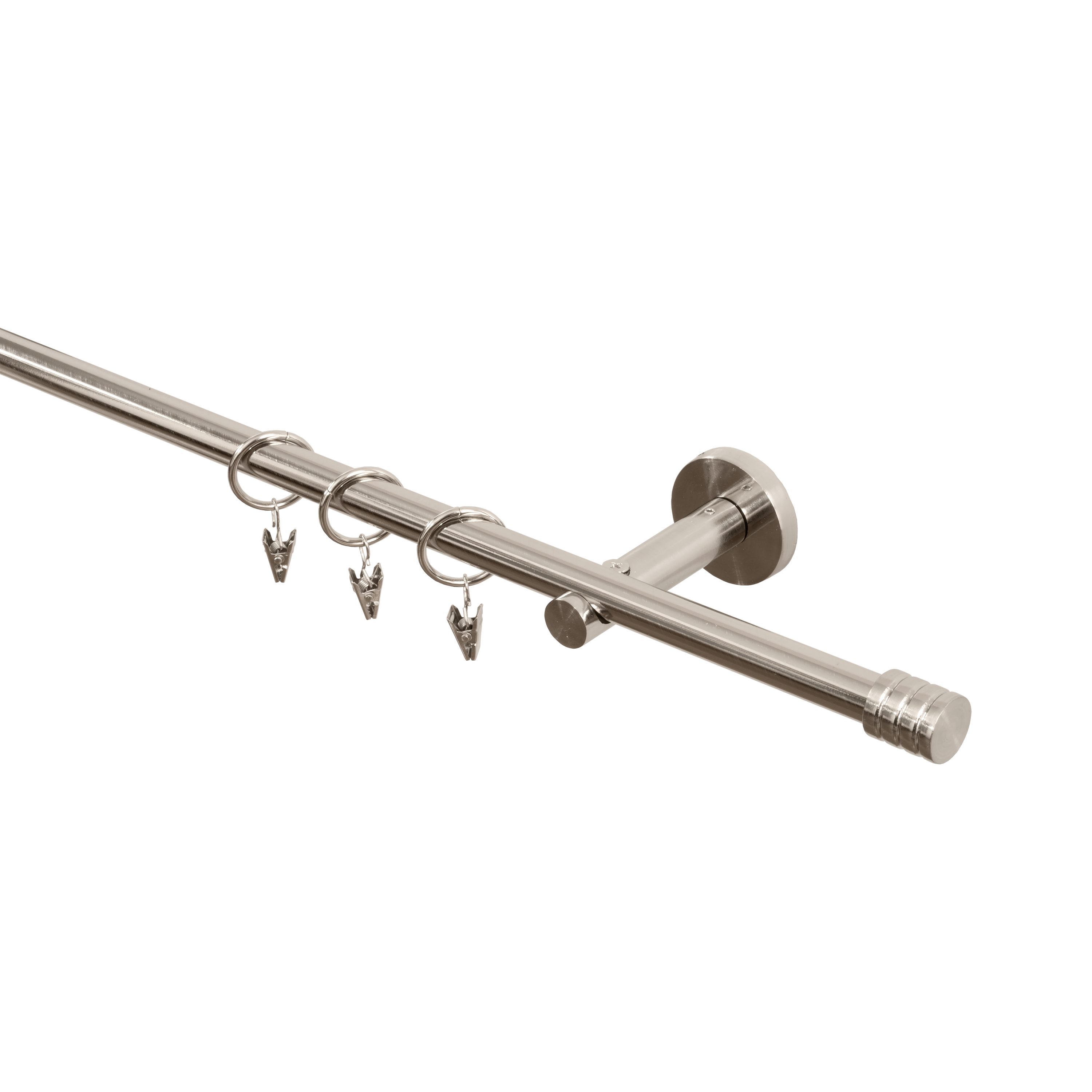 Karnisz Cylinderek 200 cm pojedynczy nikiel 16 mm Inspire