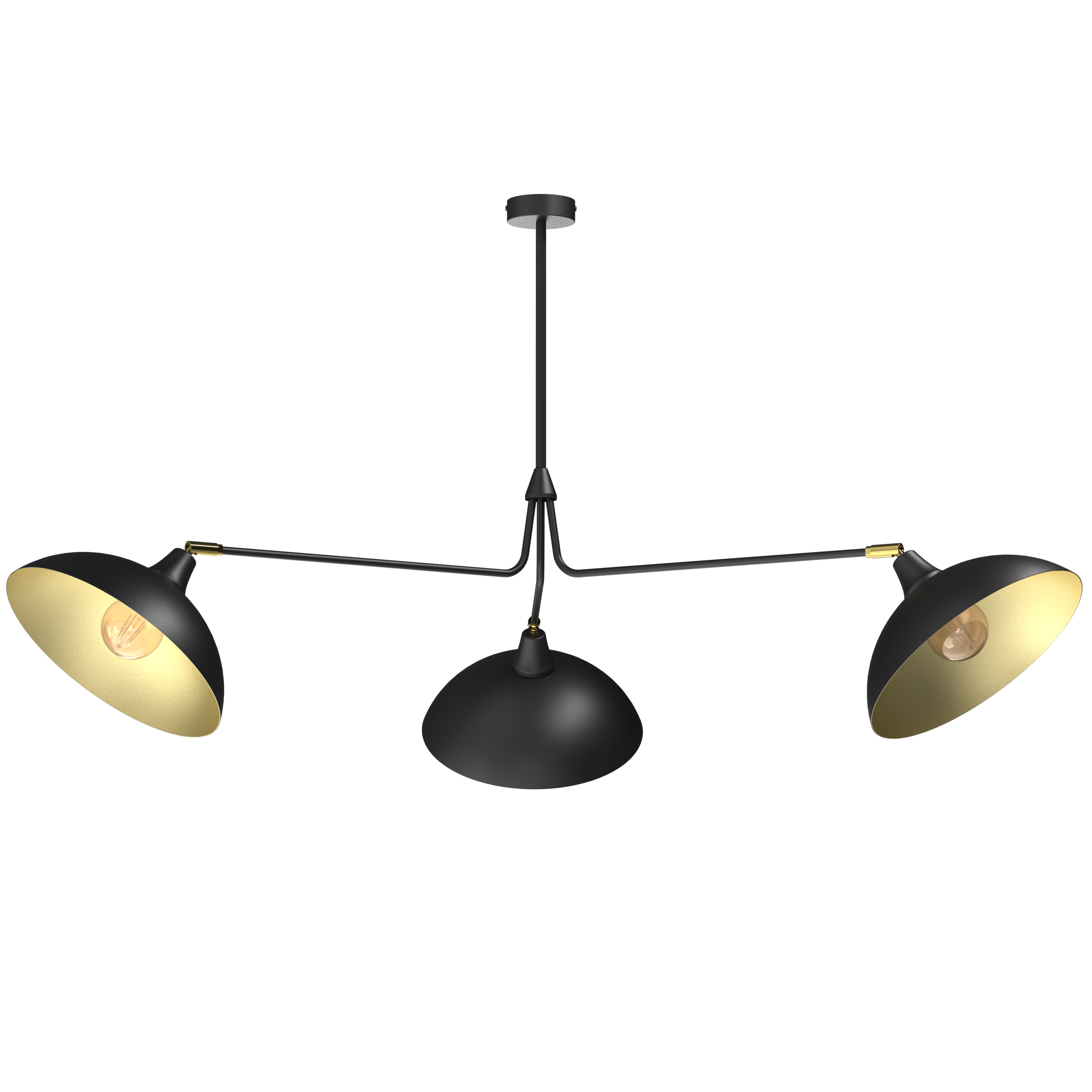 Lampa wisząca Escape czarna 3 x E27 Aldex