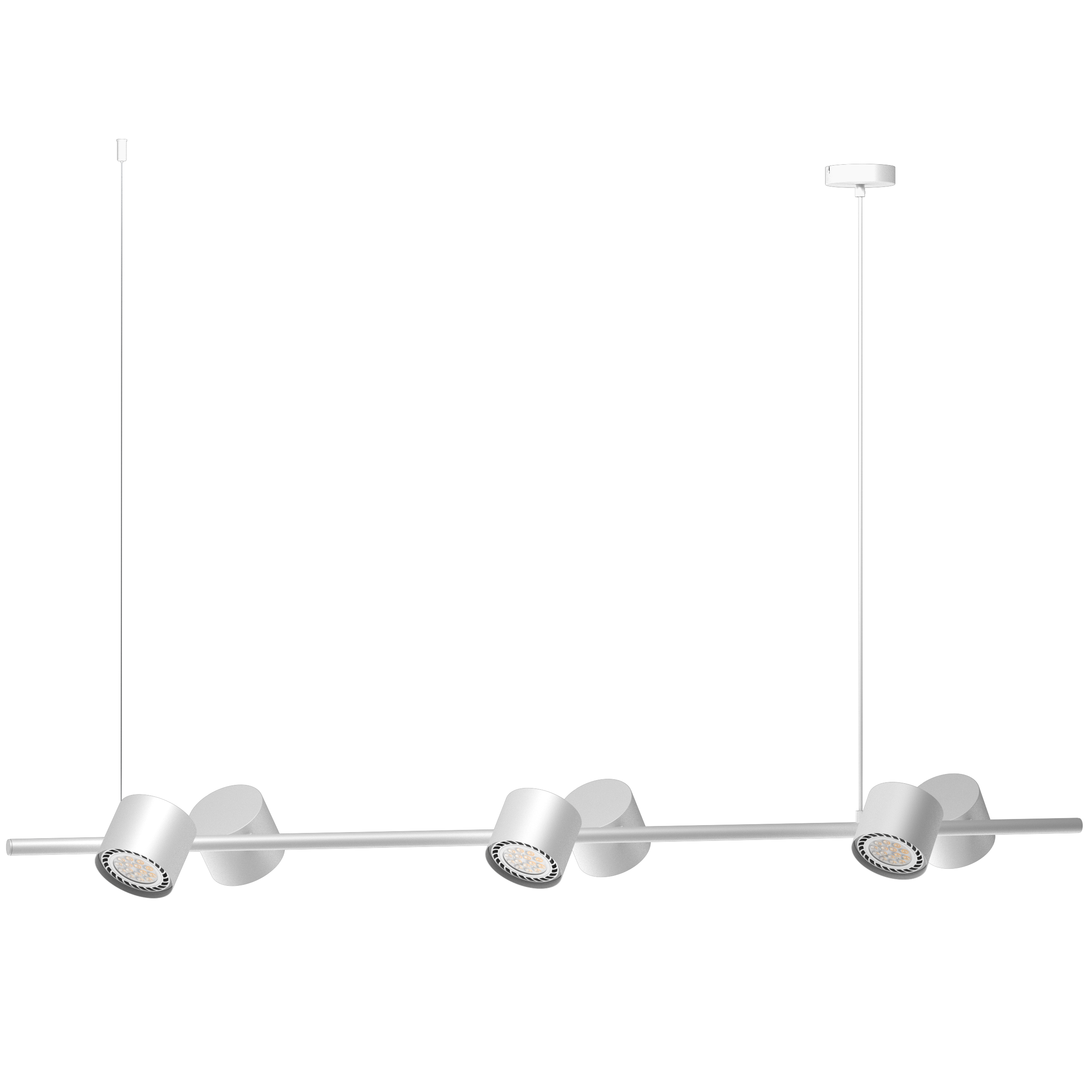 Lampa wisząca Bot biała 4 x AR111 Aldex