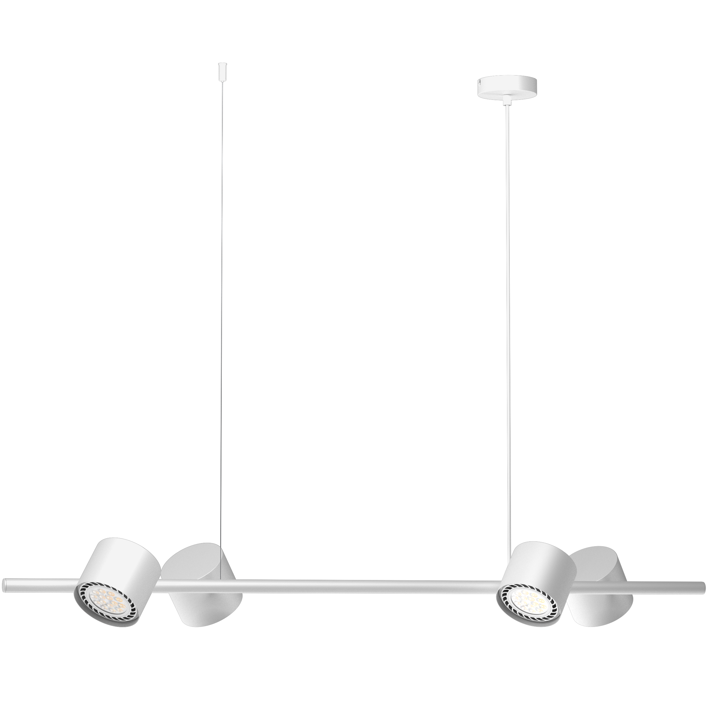 Lampa wisząca Bot biała 4 x AR111 Aldex