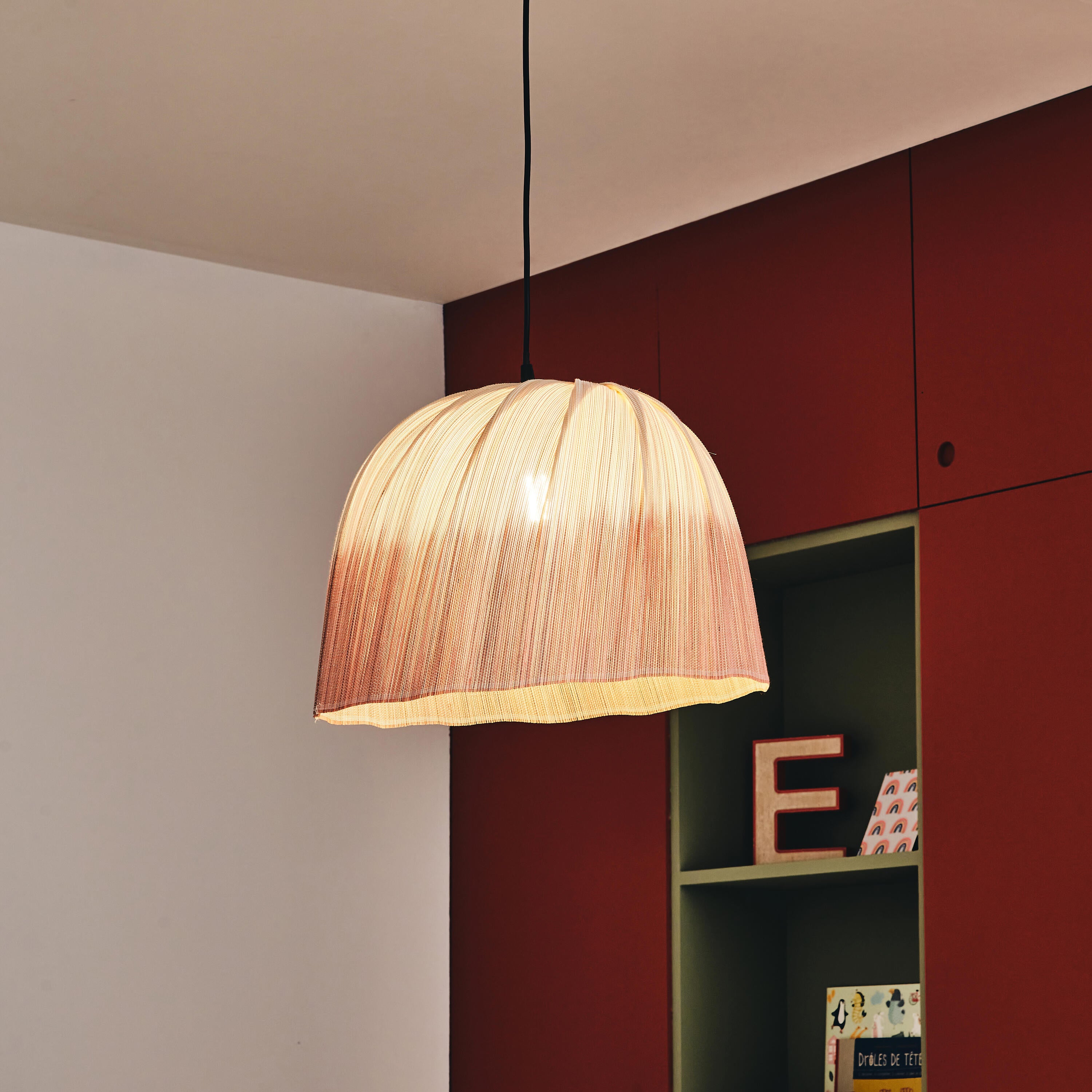 Lampa wisząca Jalapa bambus E27 Inspire