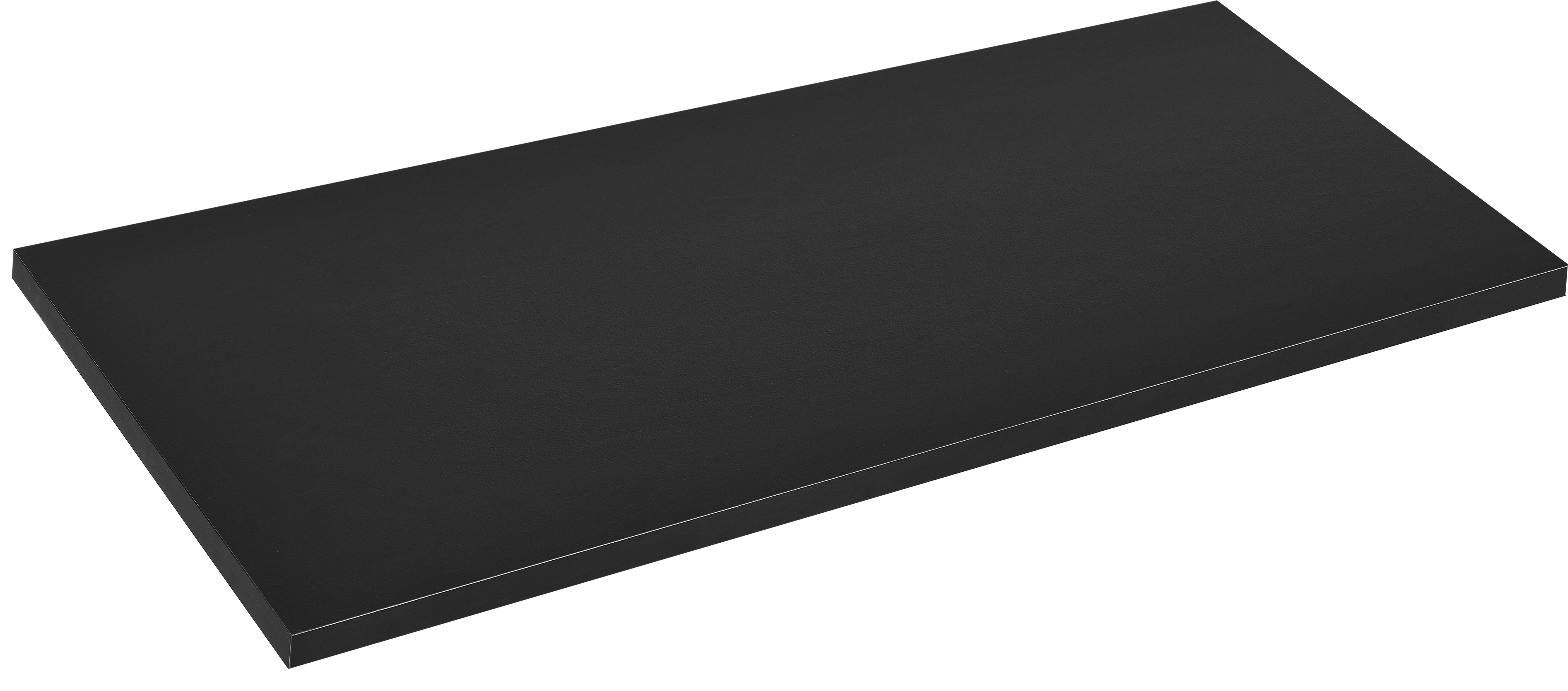 Półka ścienna meblowa Czarna 1.8x60x260 cm Floorpol