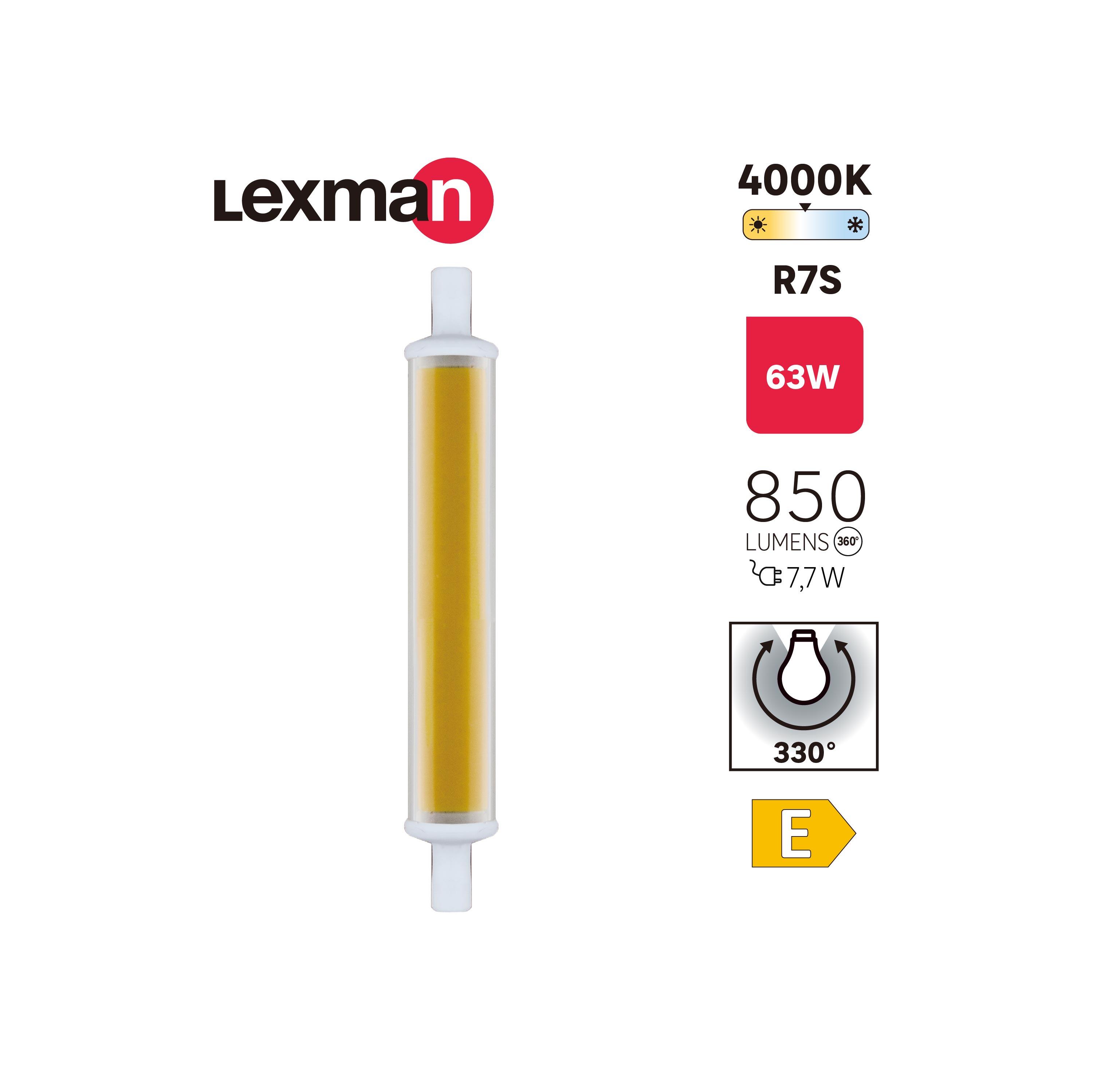 Żarówka LED R7S 7,7 W 850 lm Neutralna biel Lexman