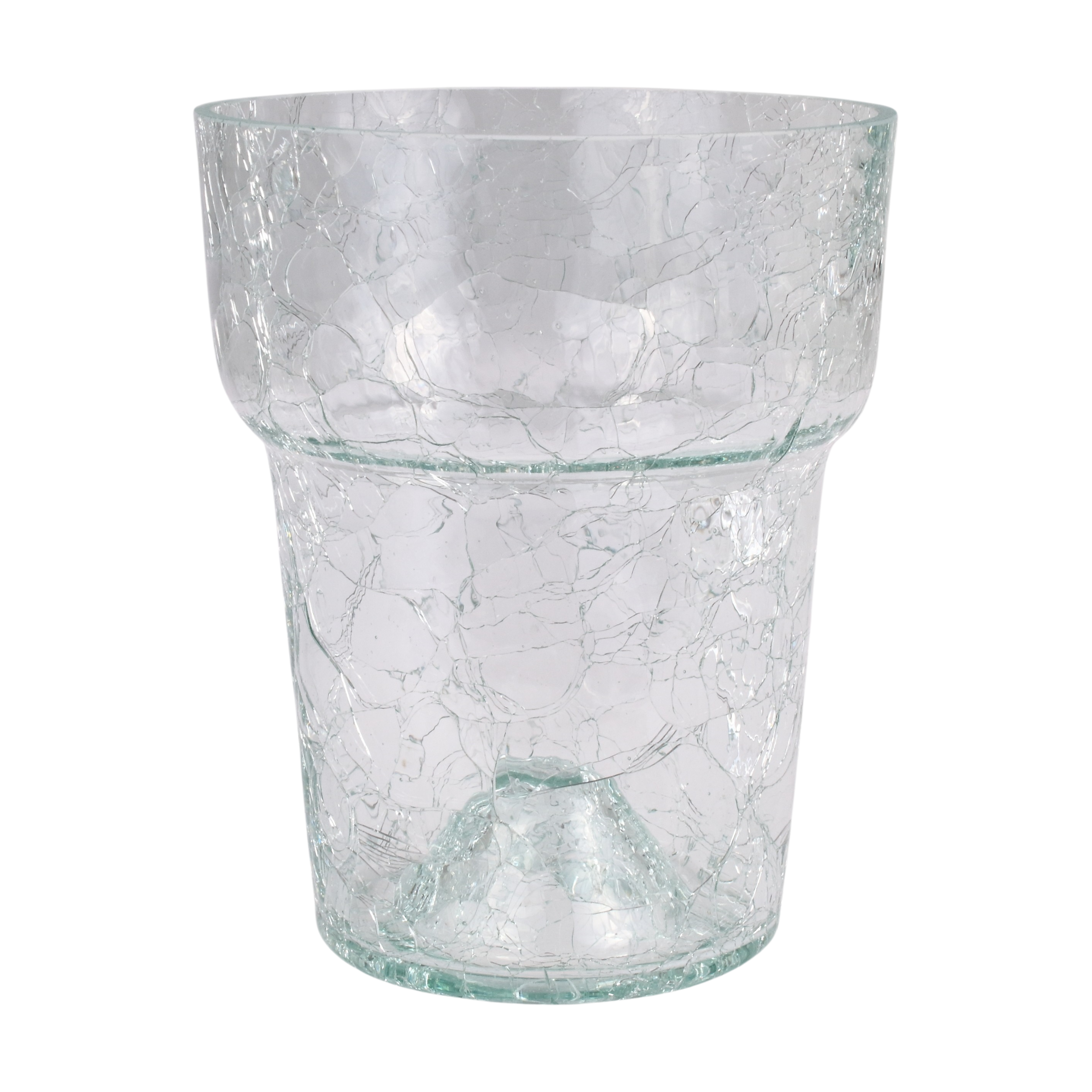 Osłonka doniczki szklana Krakla 13.5cm bezbarwna Cermax