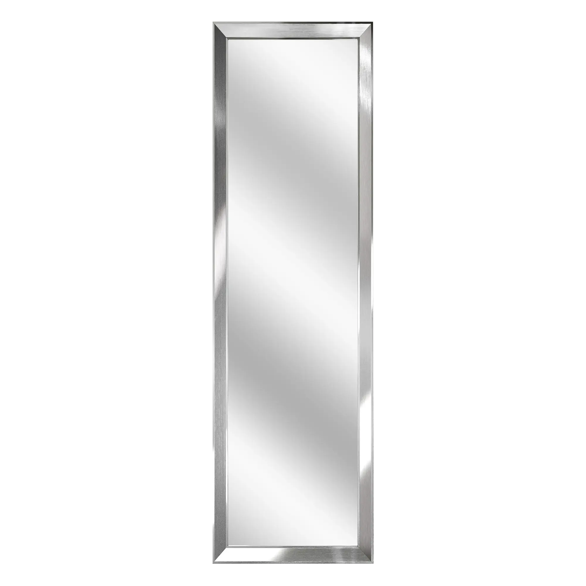 Lustro Lyon w ramie z MDF srebrne 47 x 147 cm