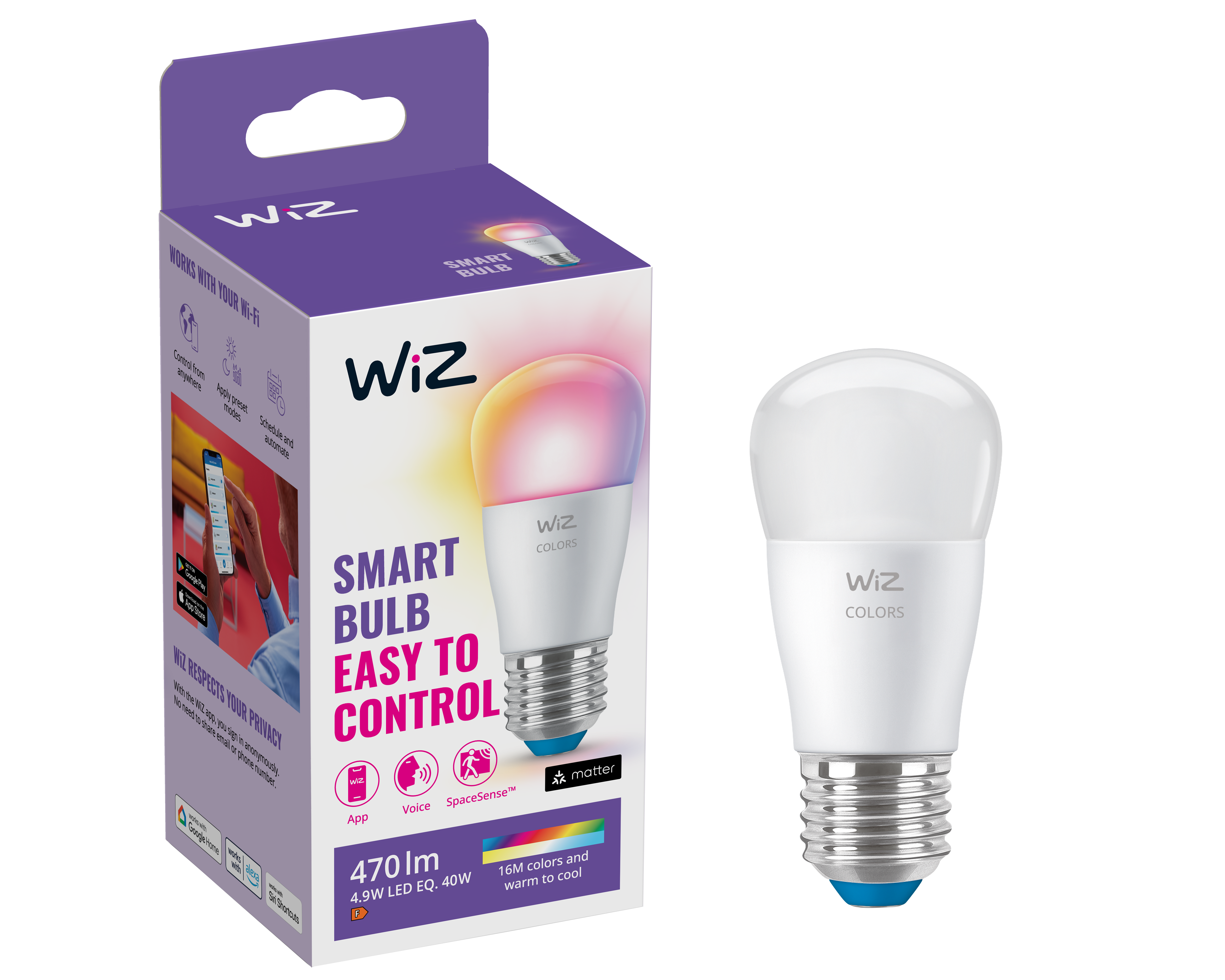 Żarówka Smart E27 4,9 W 470 lm WF Wiz