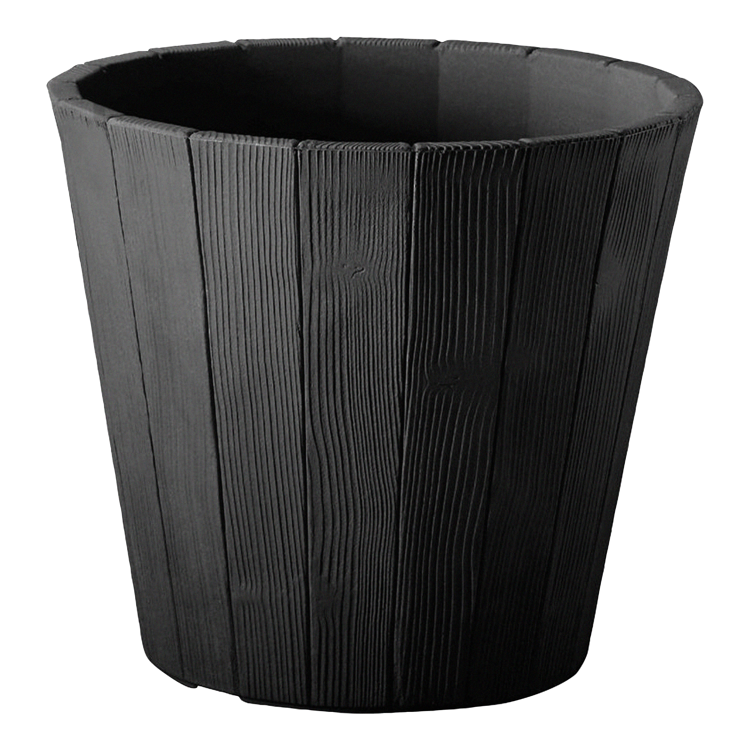 Doniczka plastikowa Wood śr.40cm antracytowa VOG