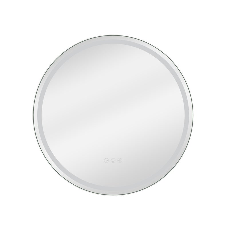 Lustro z wbudowanym oświetleniem 60 cm chrom Sensea