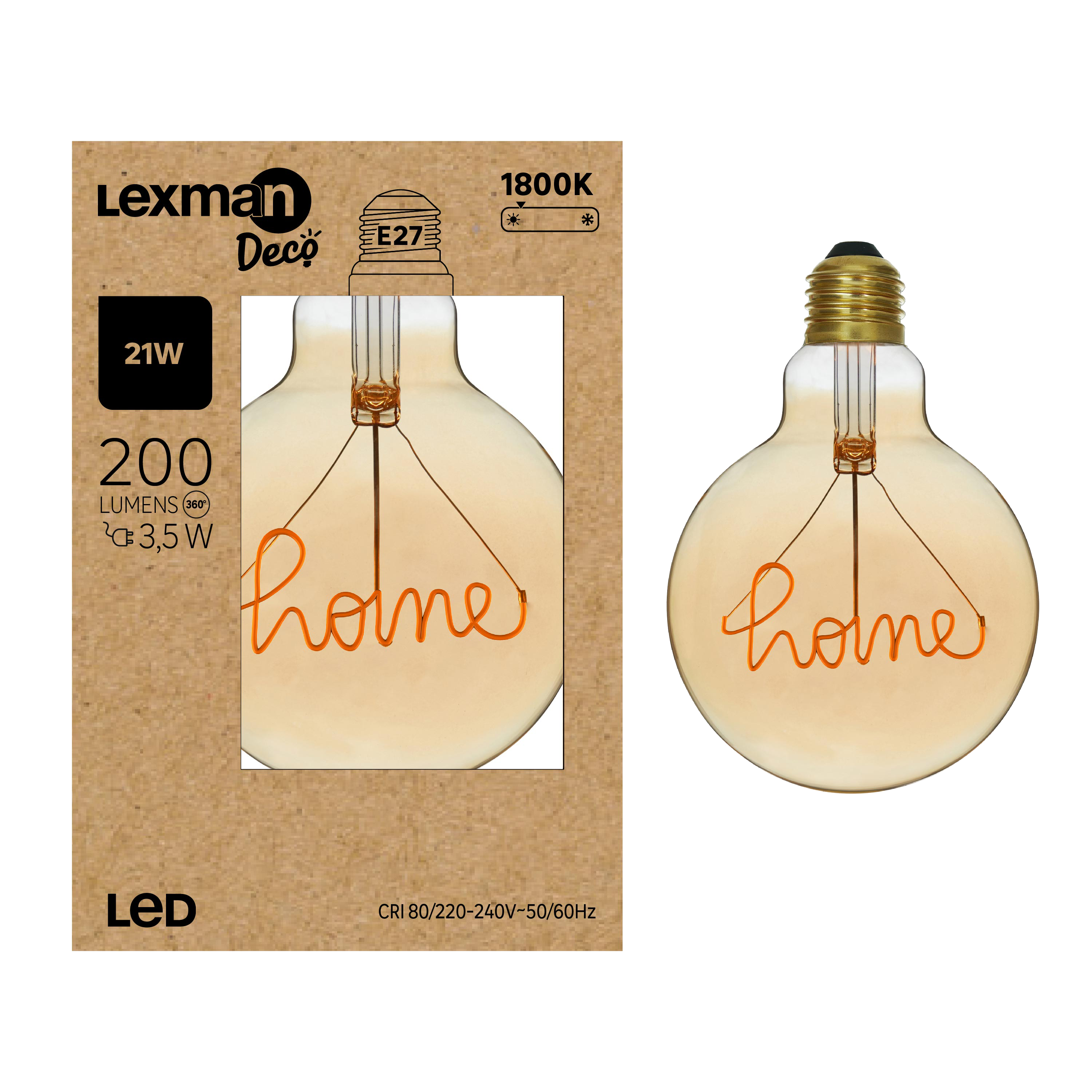 Żarówka dekoracyjna LED Home E27 3,5 W 200 lm Lexman
