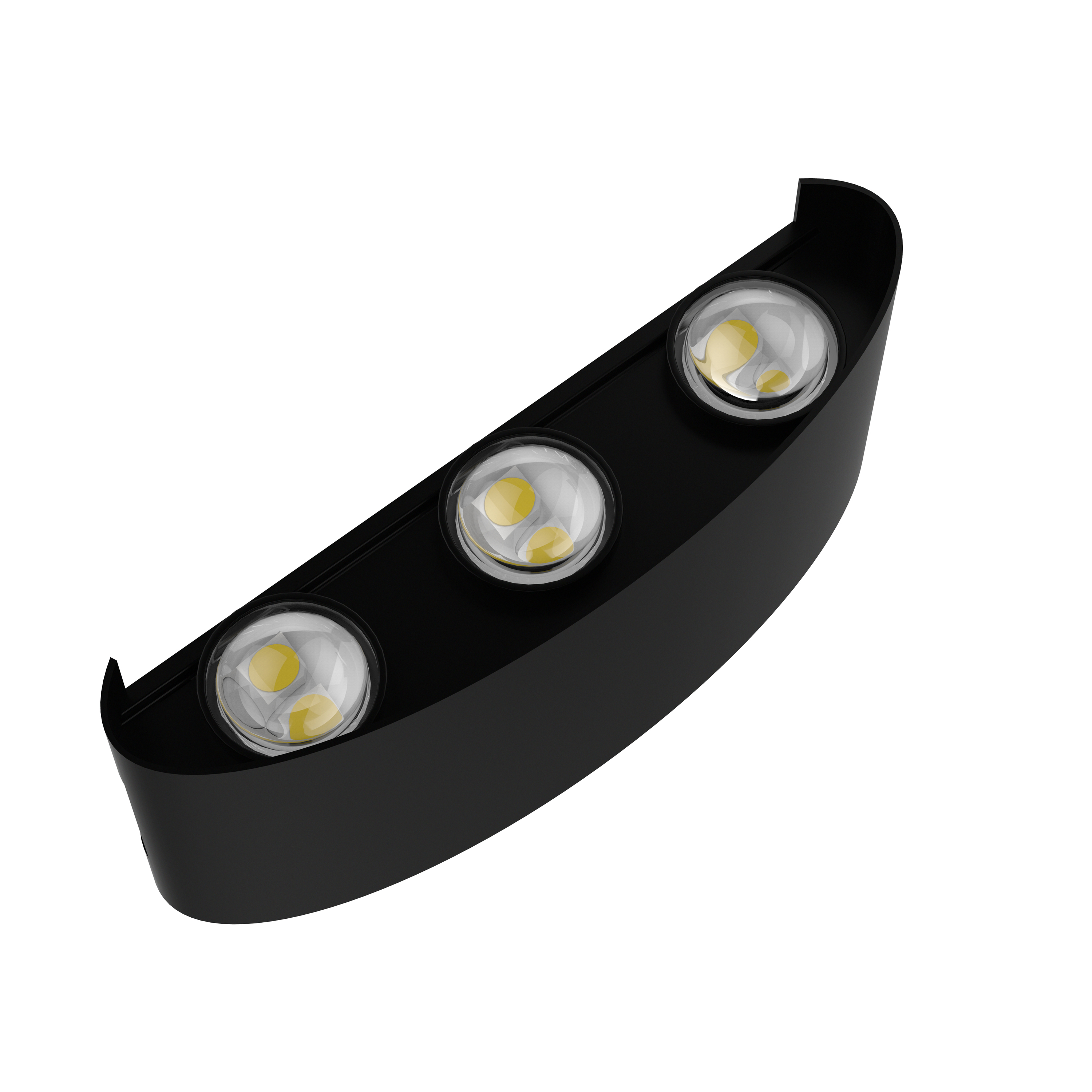 Kinkiet zewnętrzny Quiroga LED 958 lm czarny IP54 Inspire