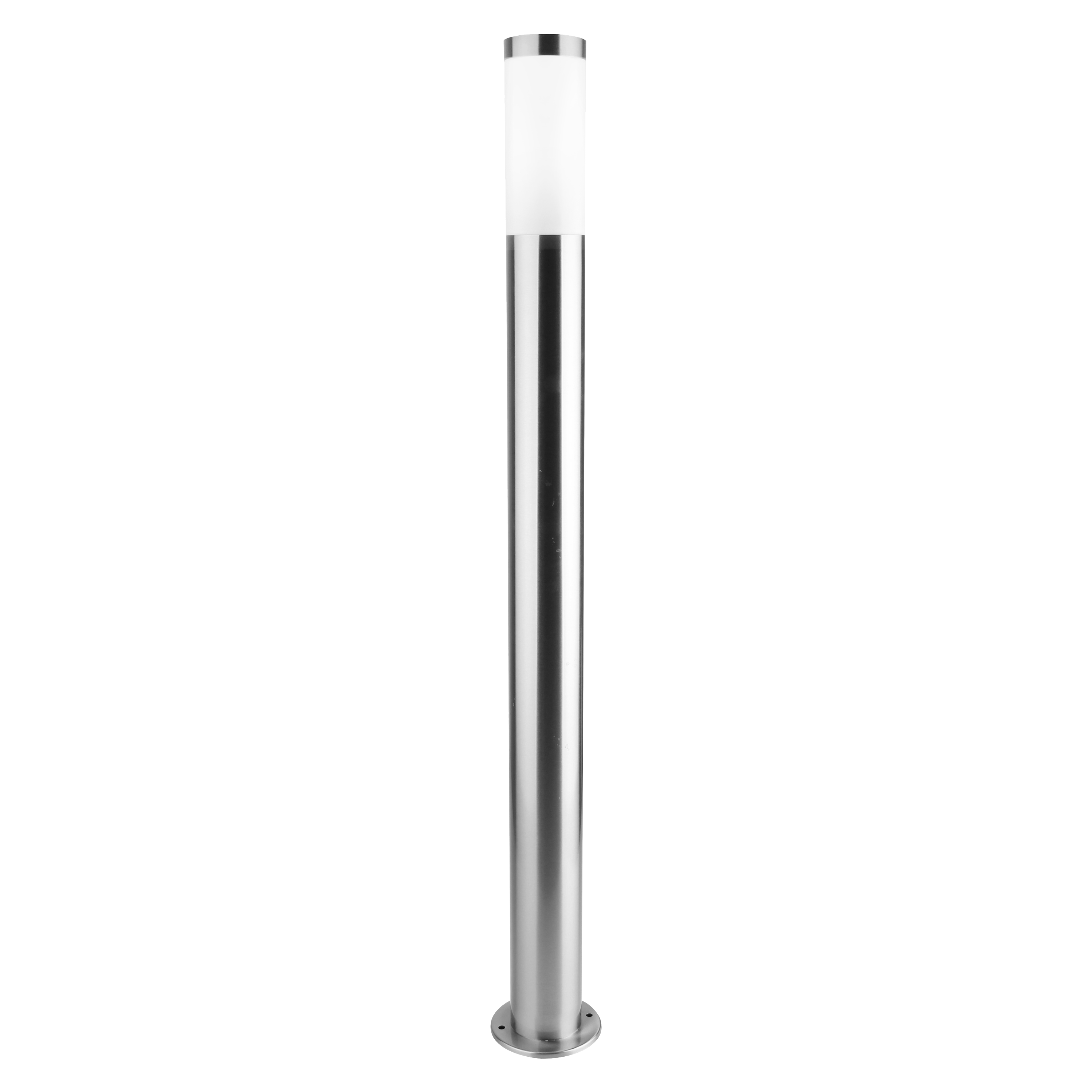 Lampa zewnętrzna ogrodowa słupek Bergen srebrny E27 80 cm IP44 Inspire