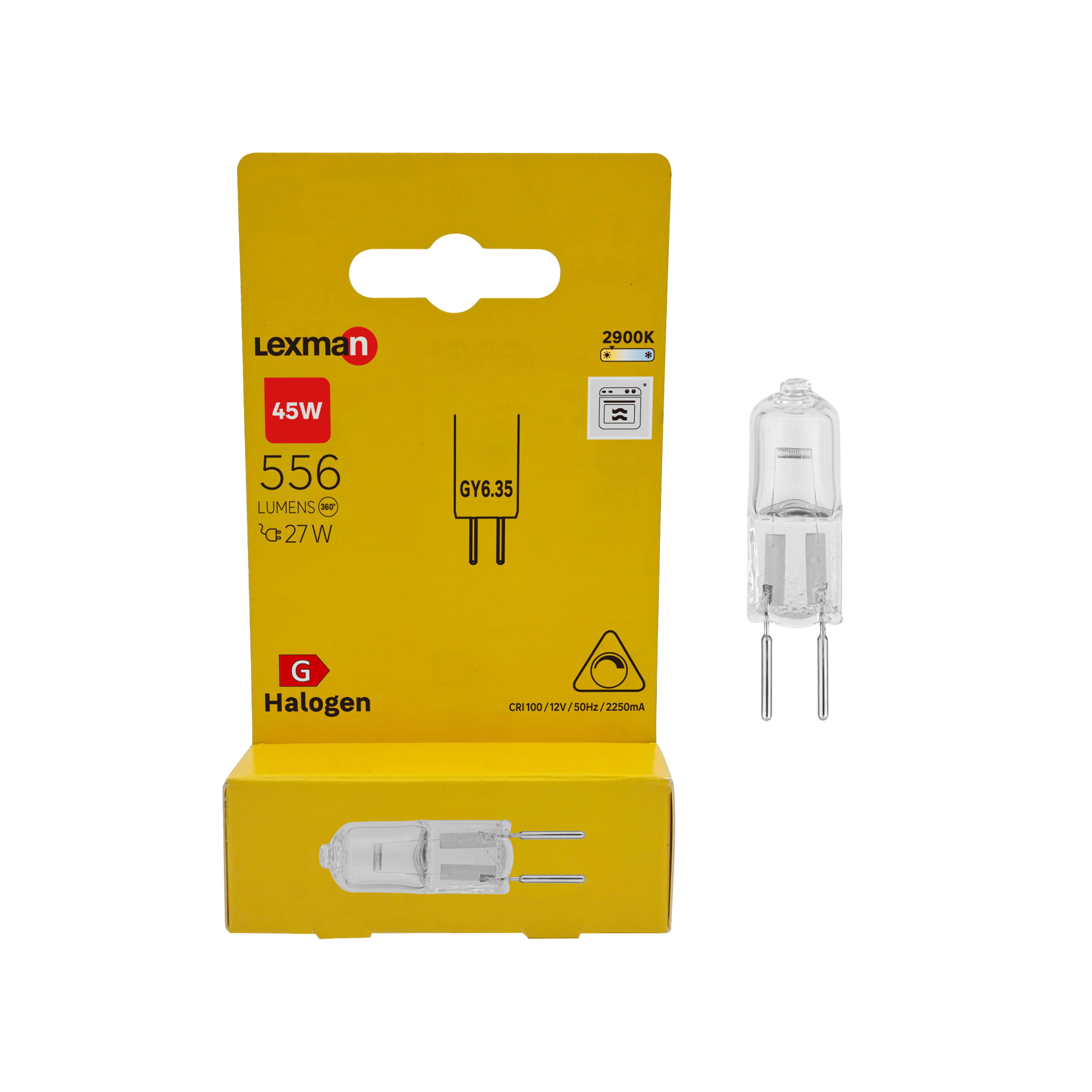Żarówka halogenowa GY6.35 27 W 556 lm Lexman