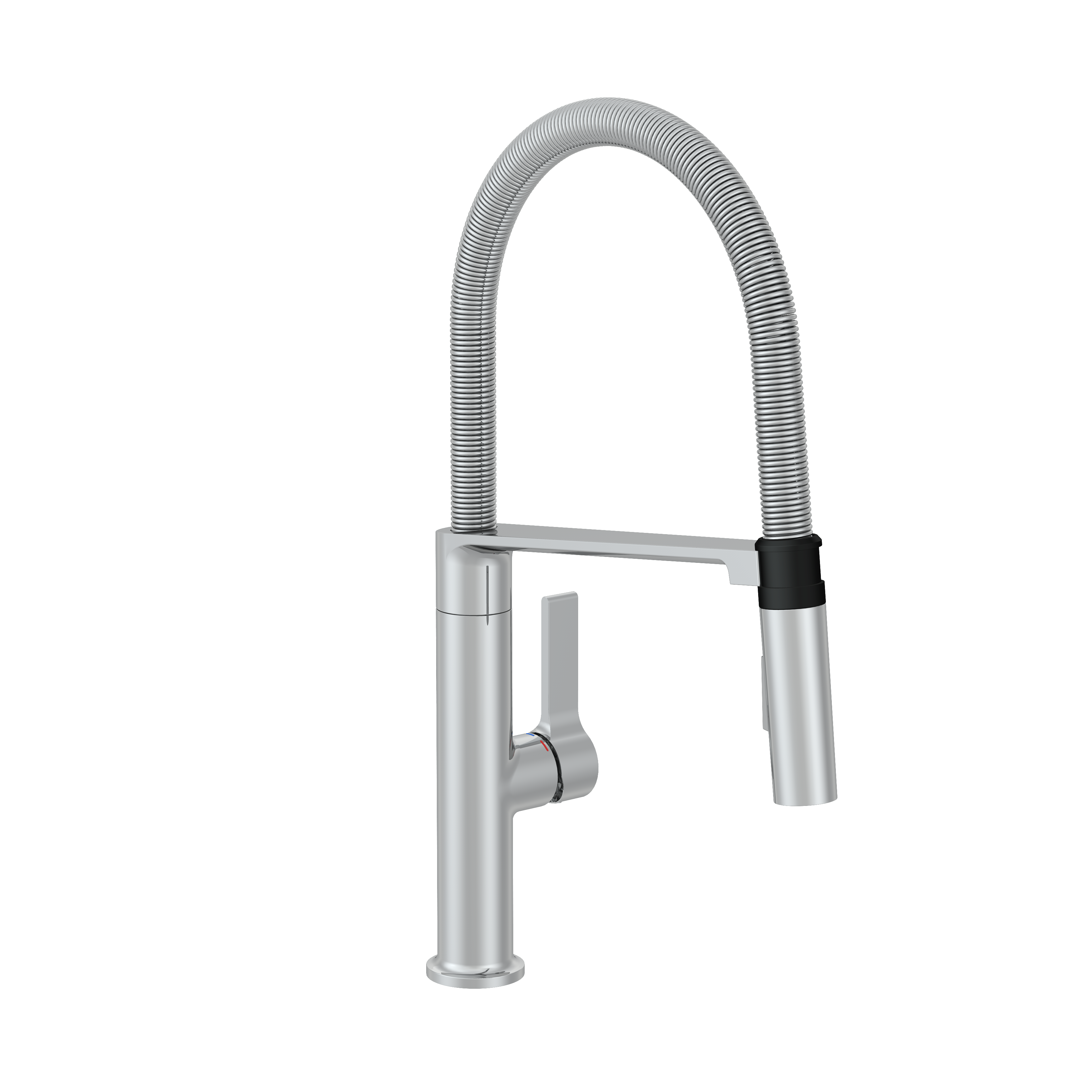 Bateria kuchenna z wyciąganą wylewką U 49 cm Deli Olly Chrom Delinia
