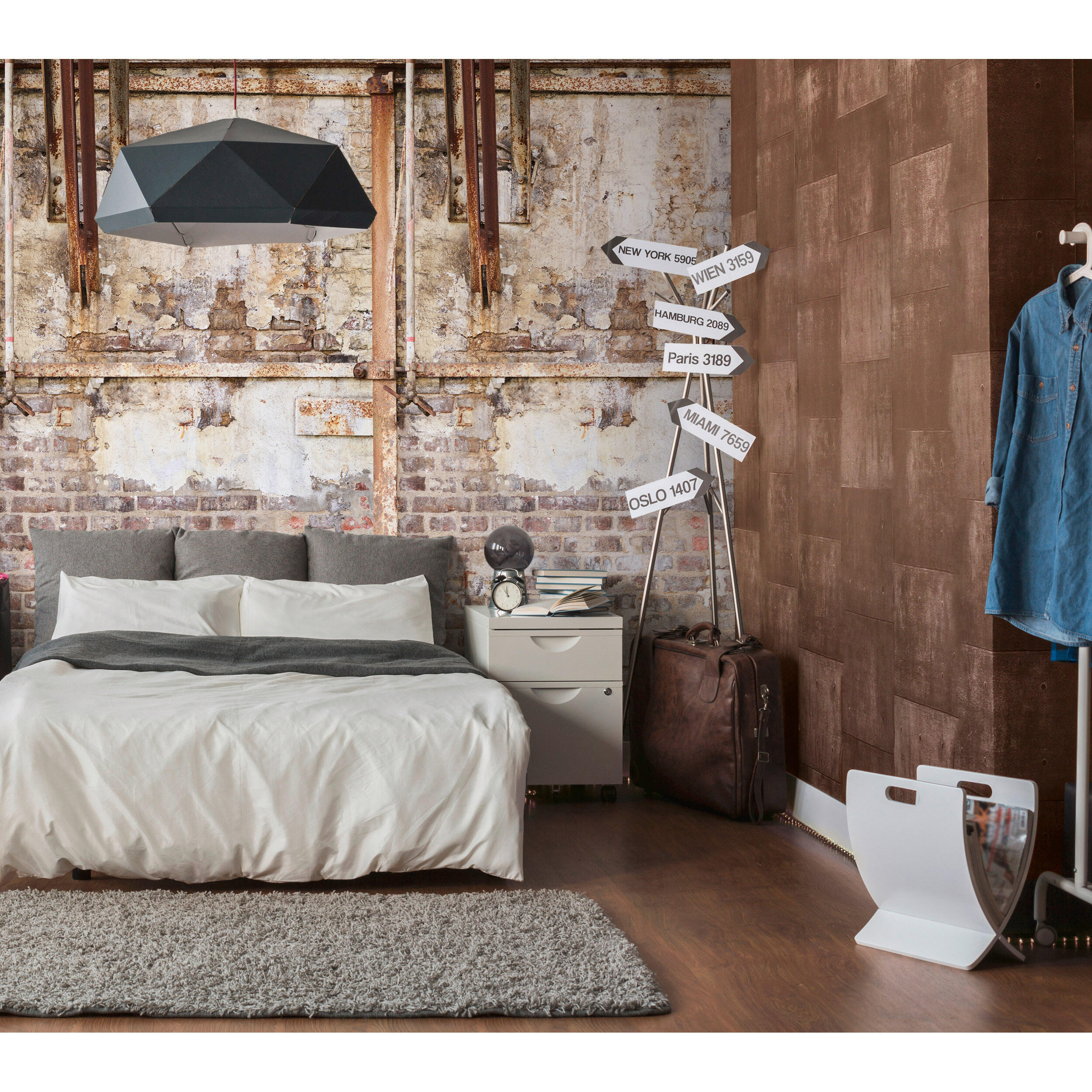 Tapeta panoramiczna The Wall Industrial Mur 159 x 280 cm