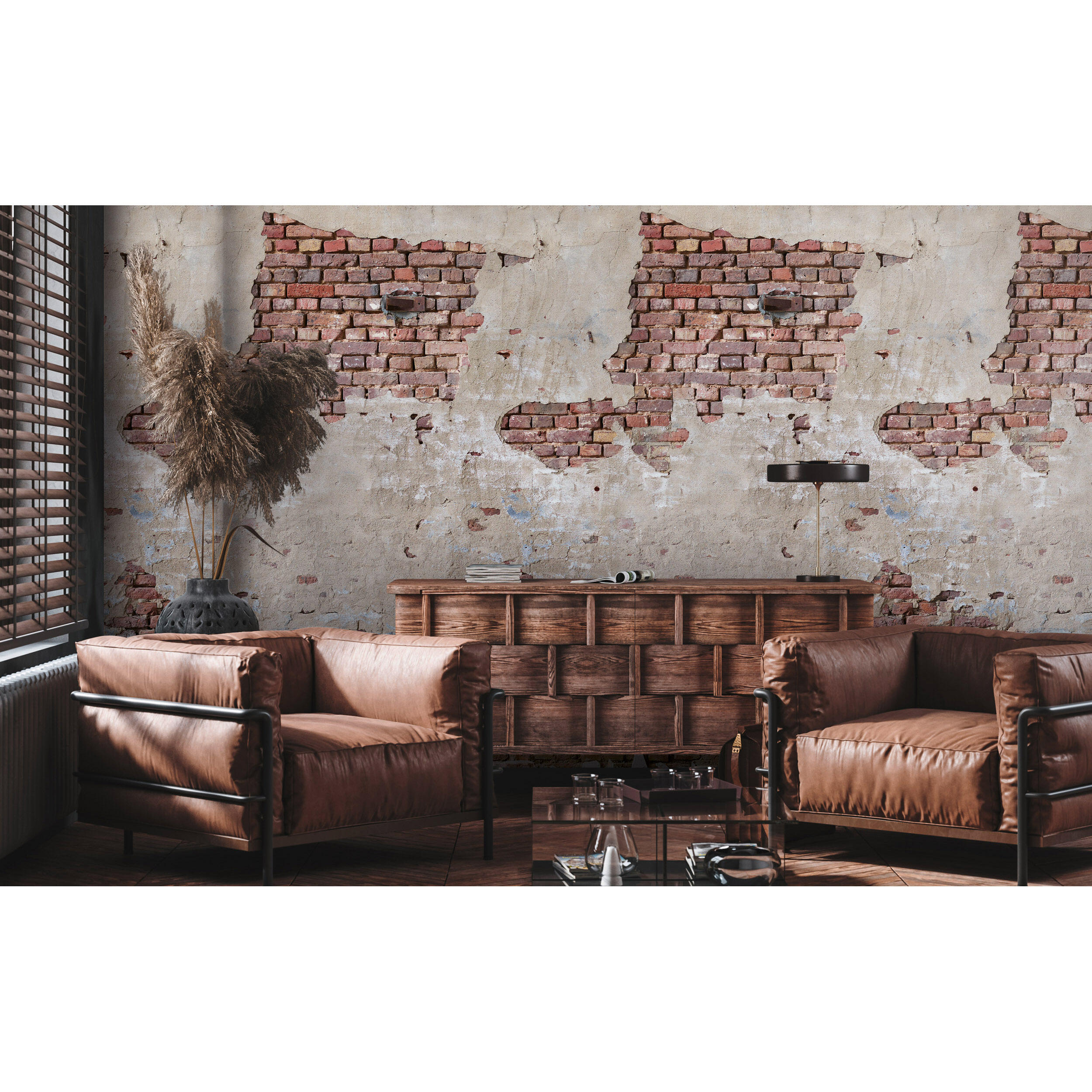 Tapeta panoramiczna The Wall Cegła 159 x 280 cm