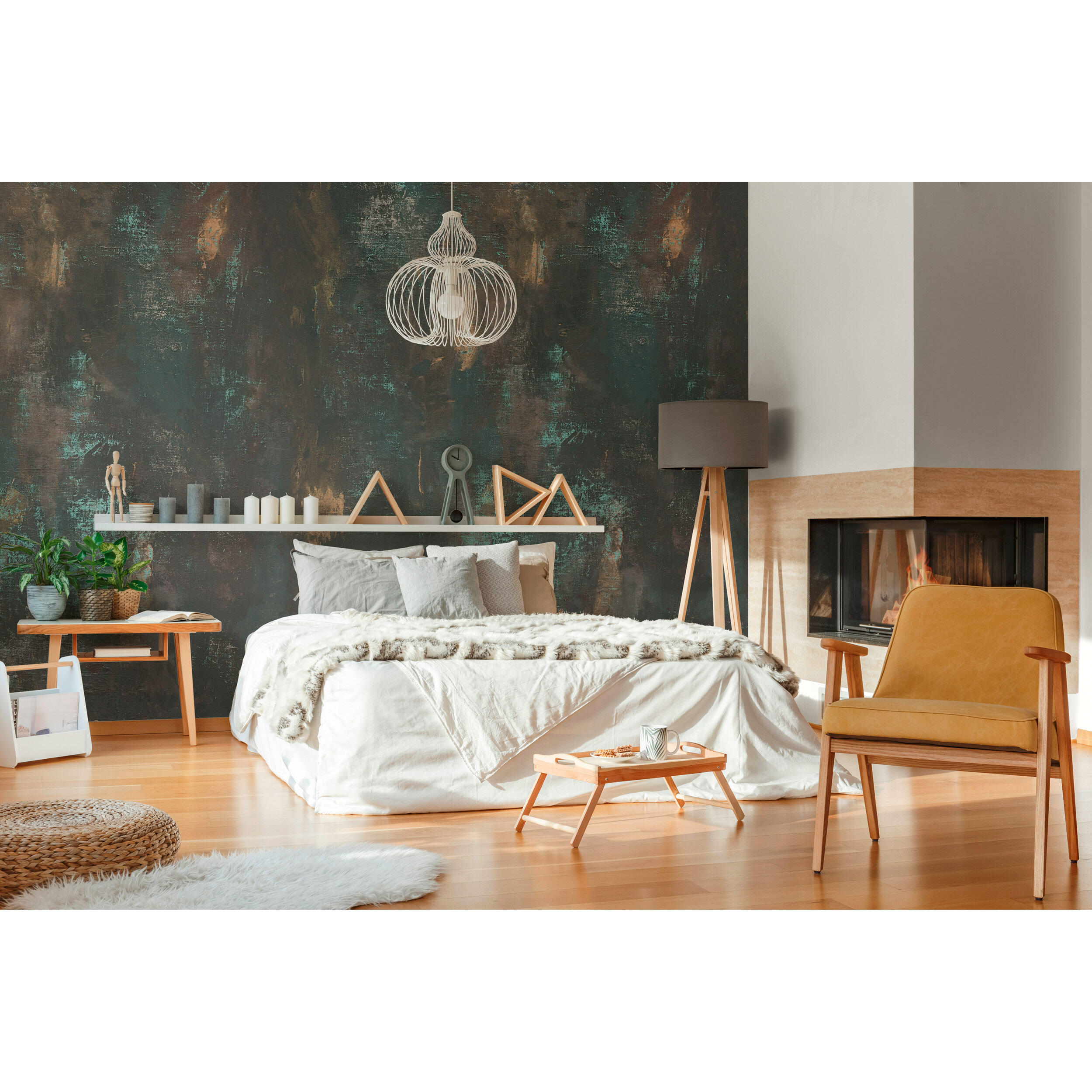 Tapeta panoramiczna The Wall Przecierany Tynk 212 x 280 cm