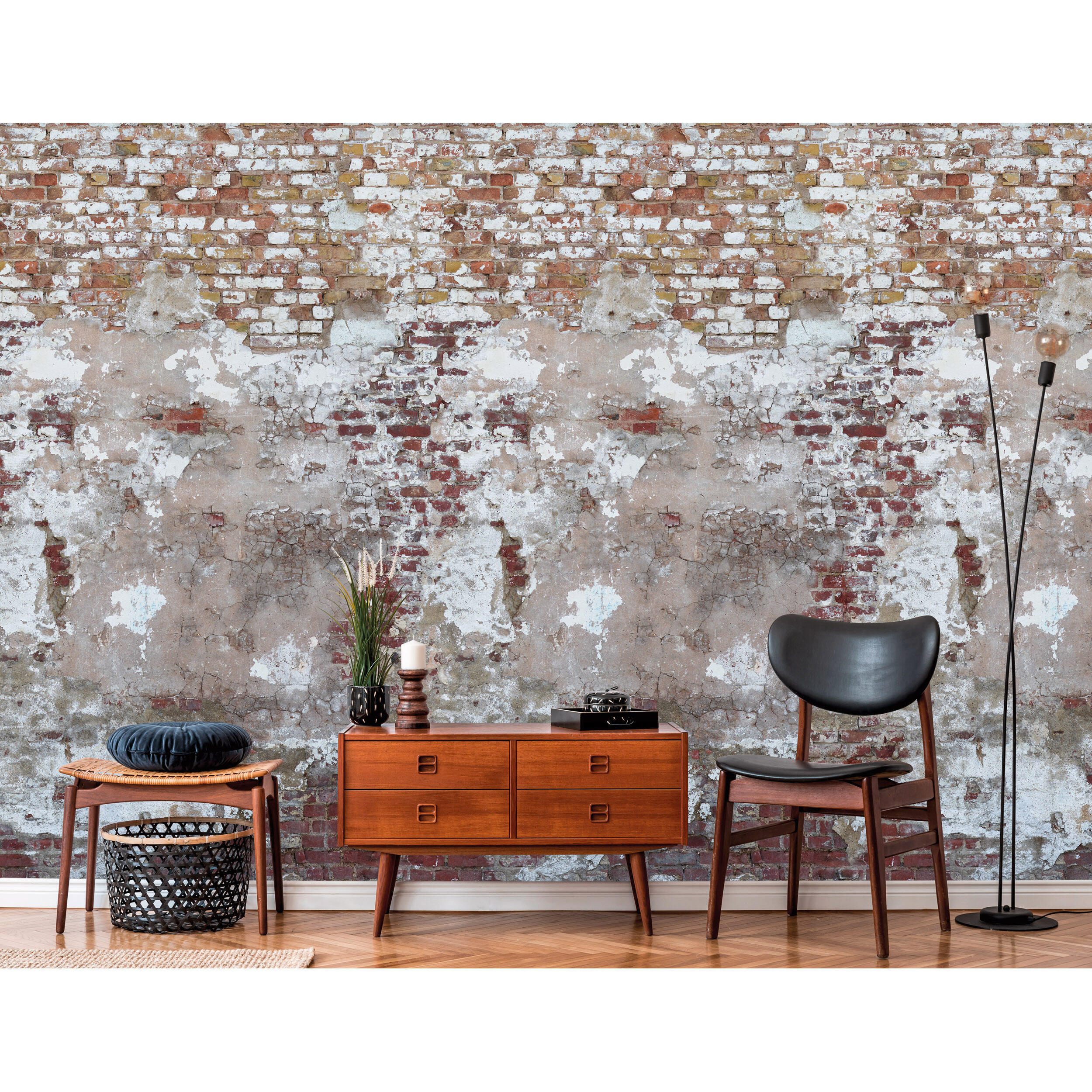 Tapeta panoramiczna The Wall Mur Stary Tynk 159 x 280 cm