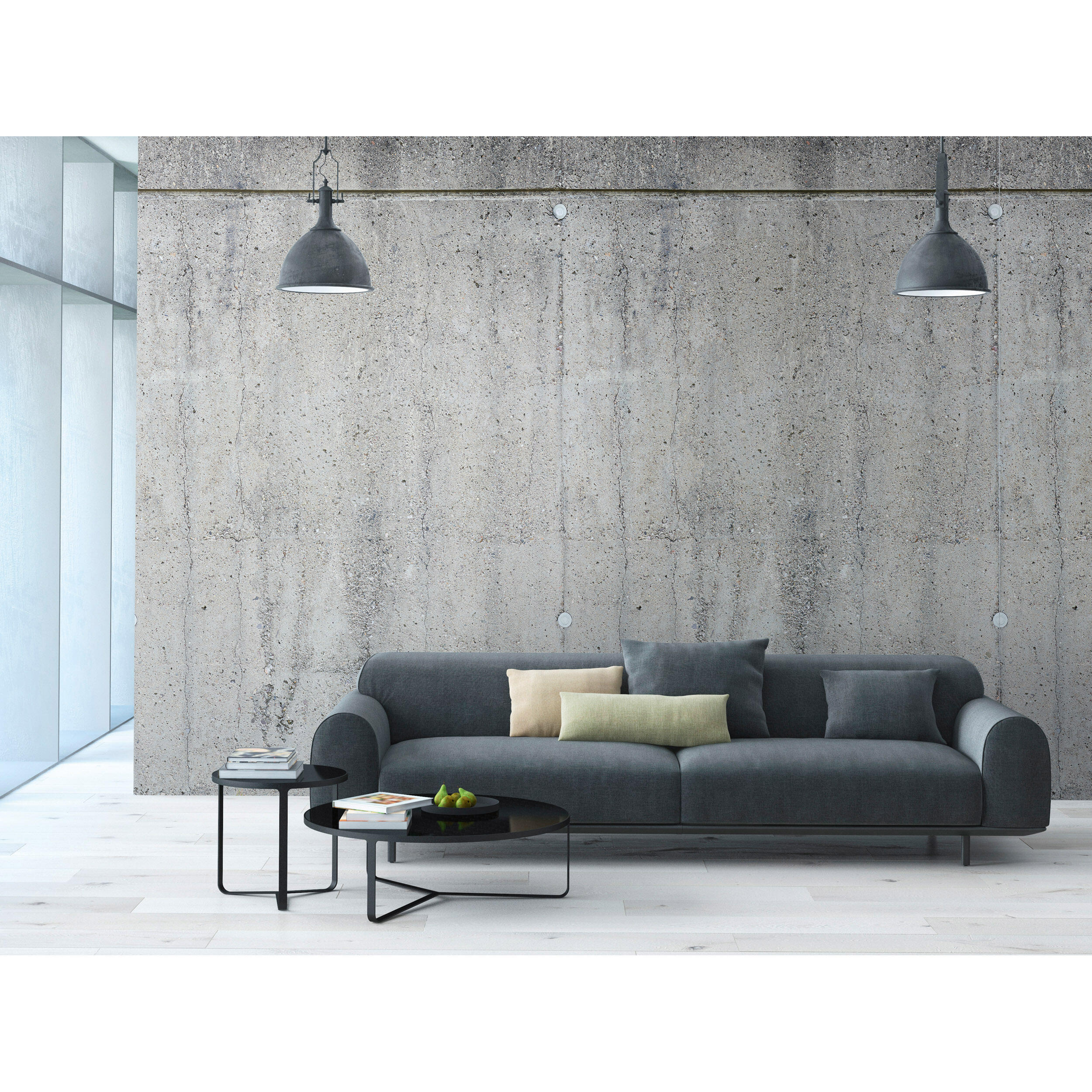 Tapeta panoramiczna The Wall struktura Betonu 159 x 280 cm