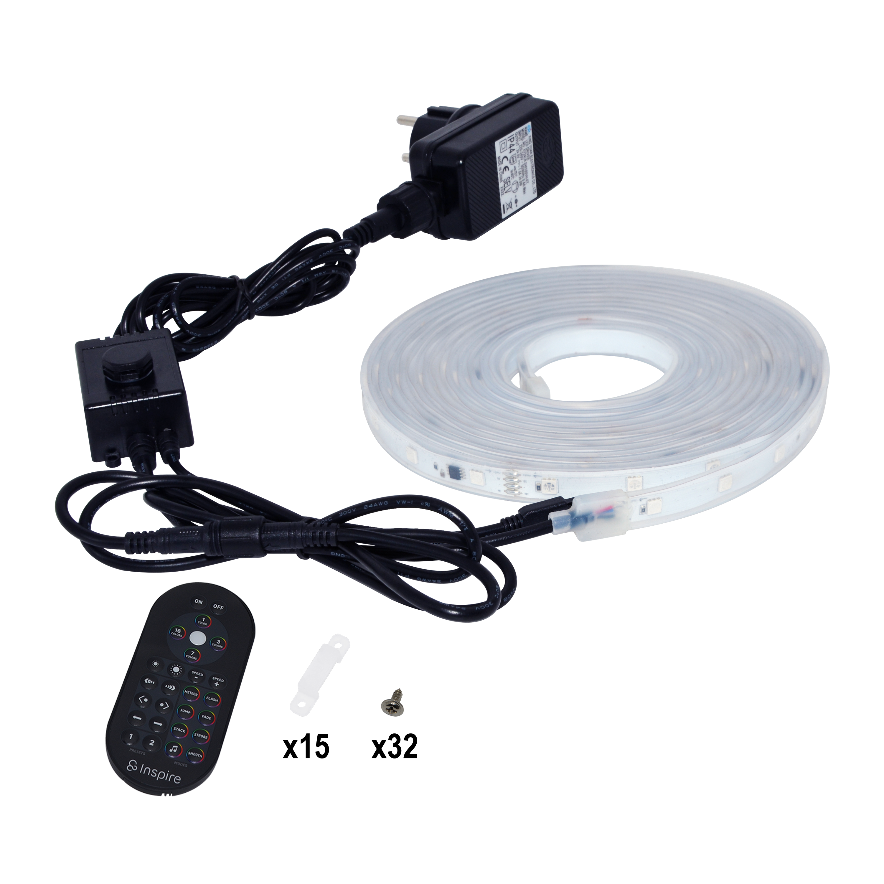 Taśma LED Ribbon RGB Seba 5 m IP44/IP65 Inspire