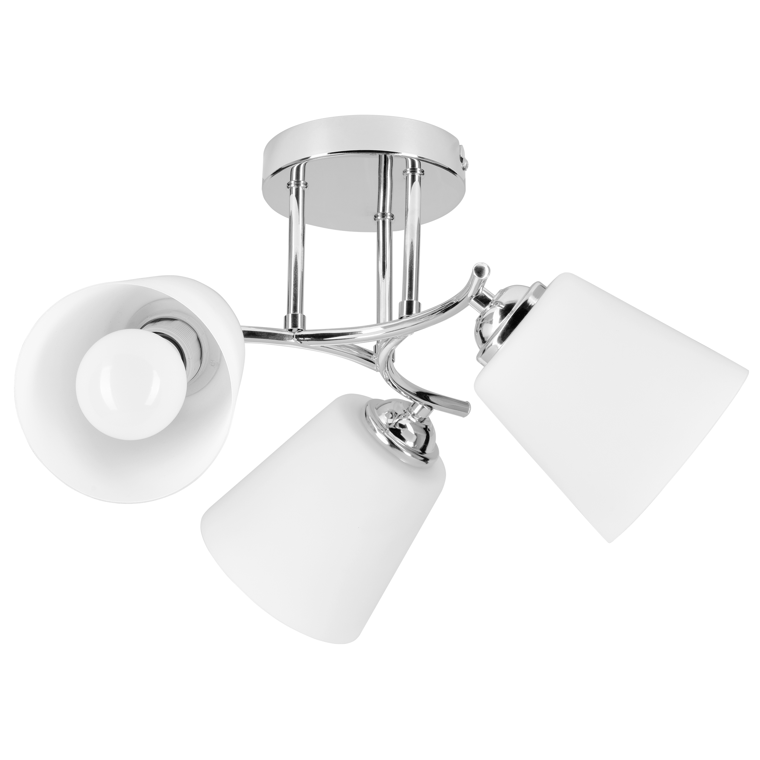 Lampa wisząca Emily srebrno-biała 3 x E27 Activejet