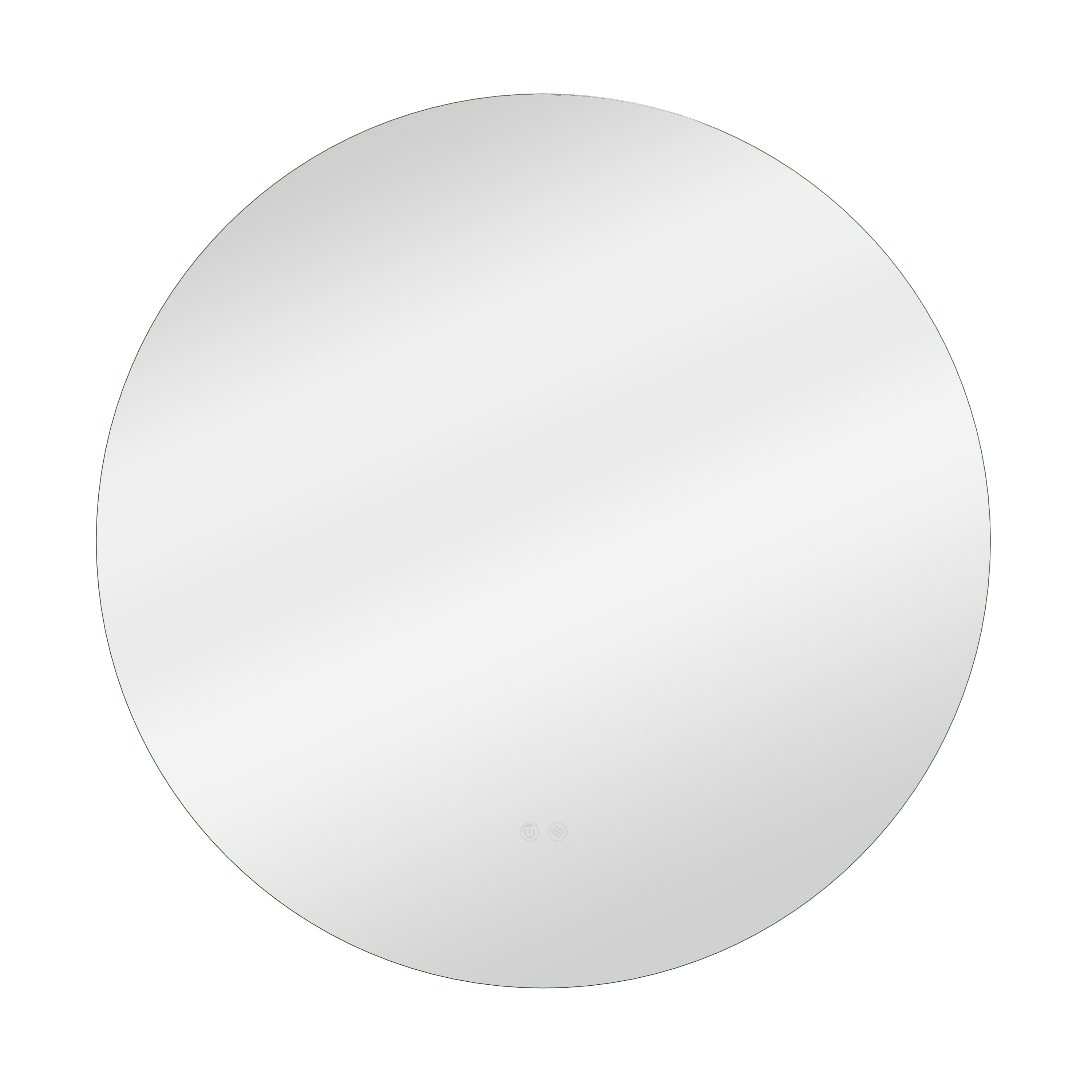 Lustro z wbudowanym oświetleniem Modern 80 cm Sensea