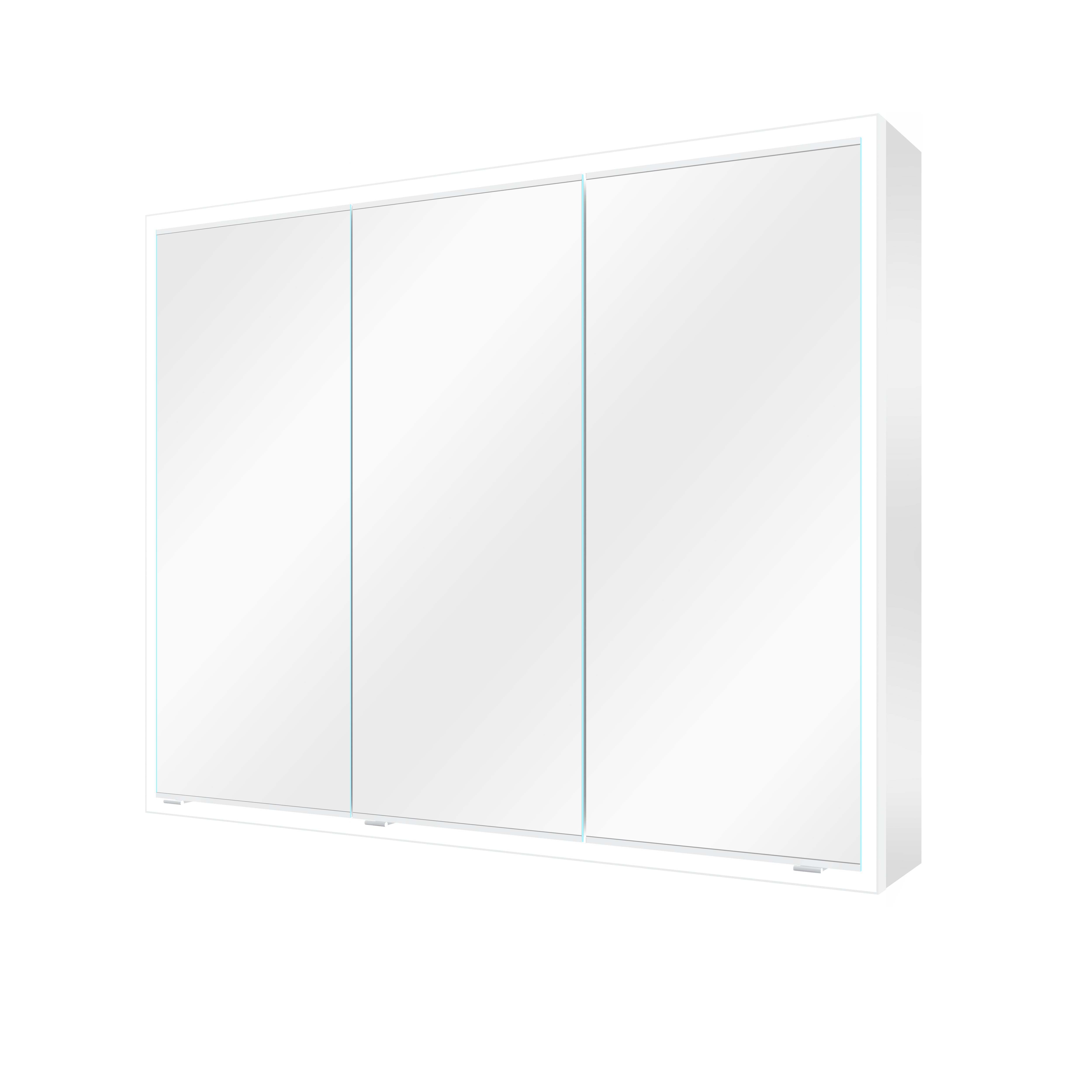 Szafka łazienkowa z lustrem i oświetleniem Remix 100 x 80 cm Sensea