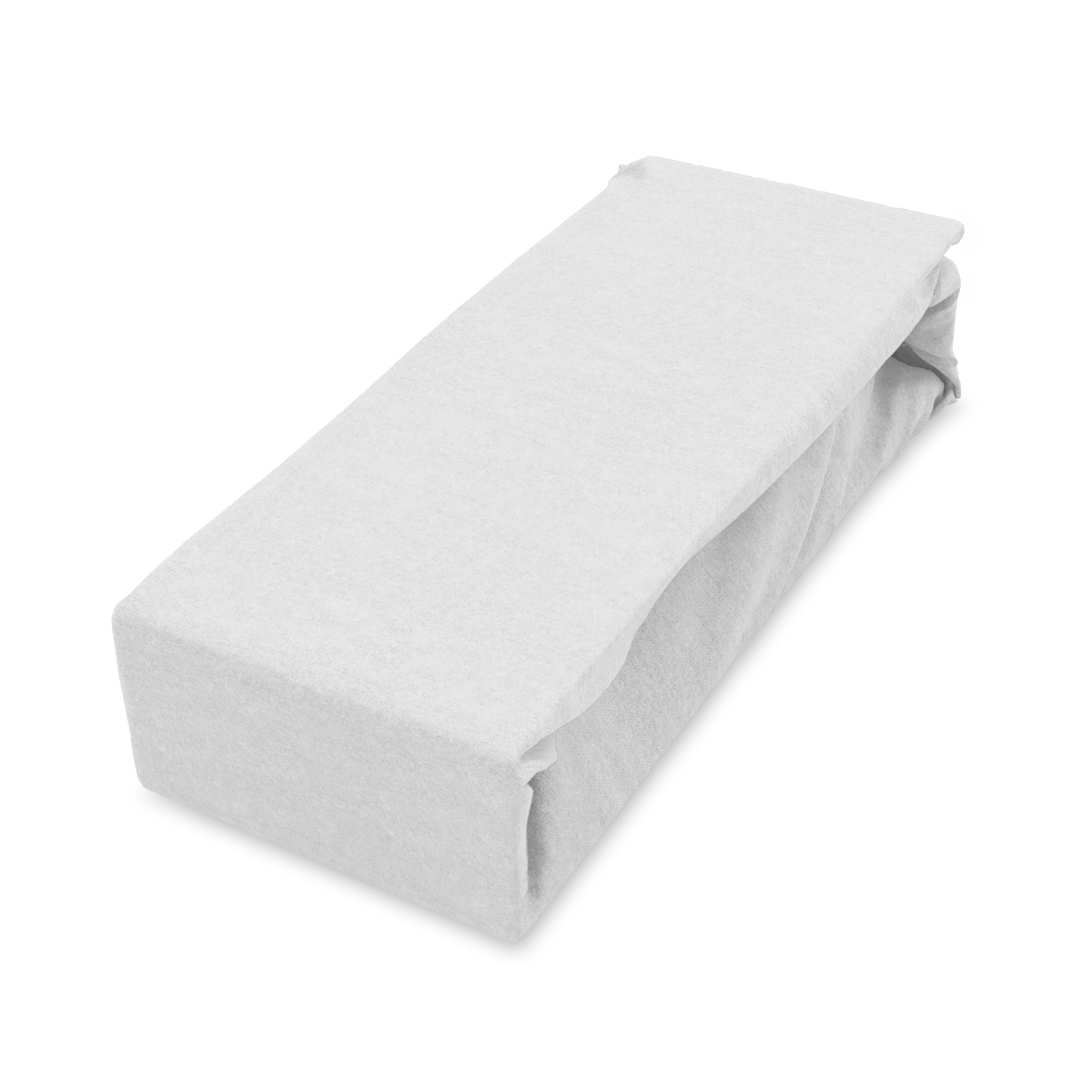 Prześcieradło z gumką Jersey Soft białe 200 x 220 cm