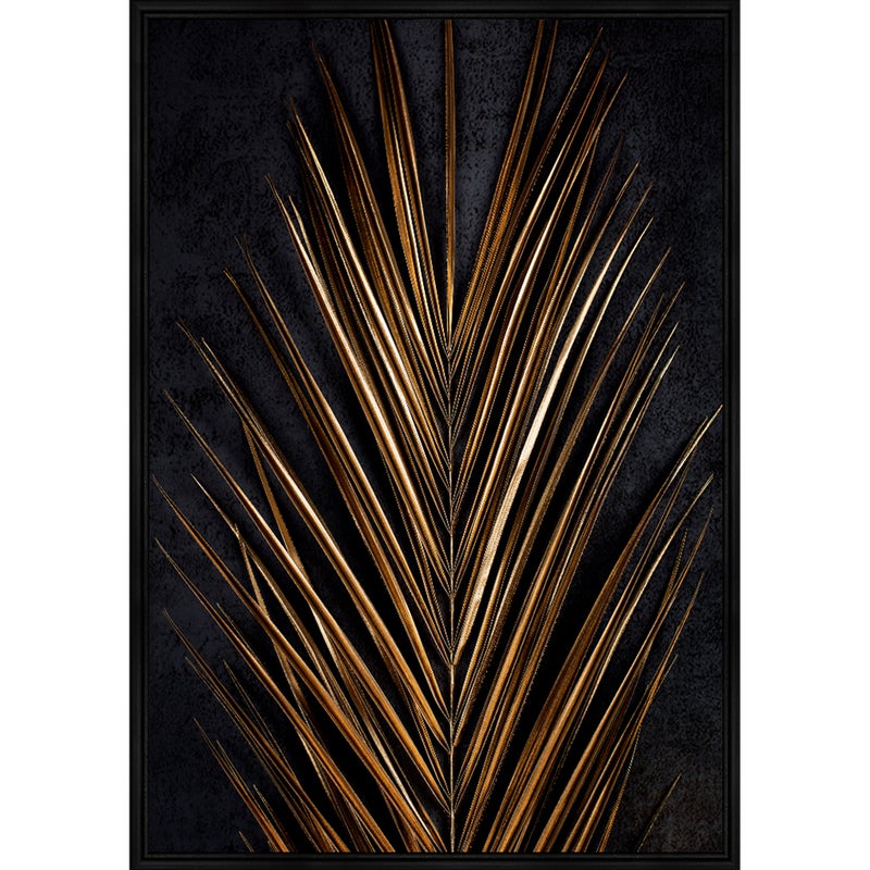 Obraz Złoty Liść Palmy 70 x 100 cm