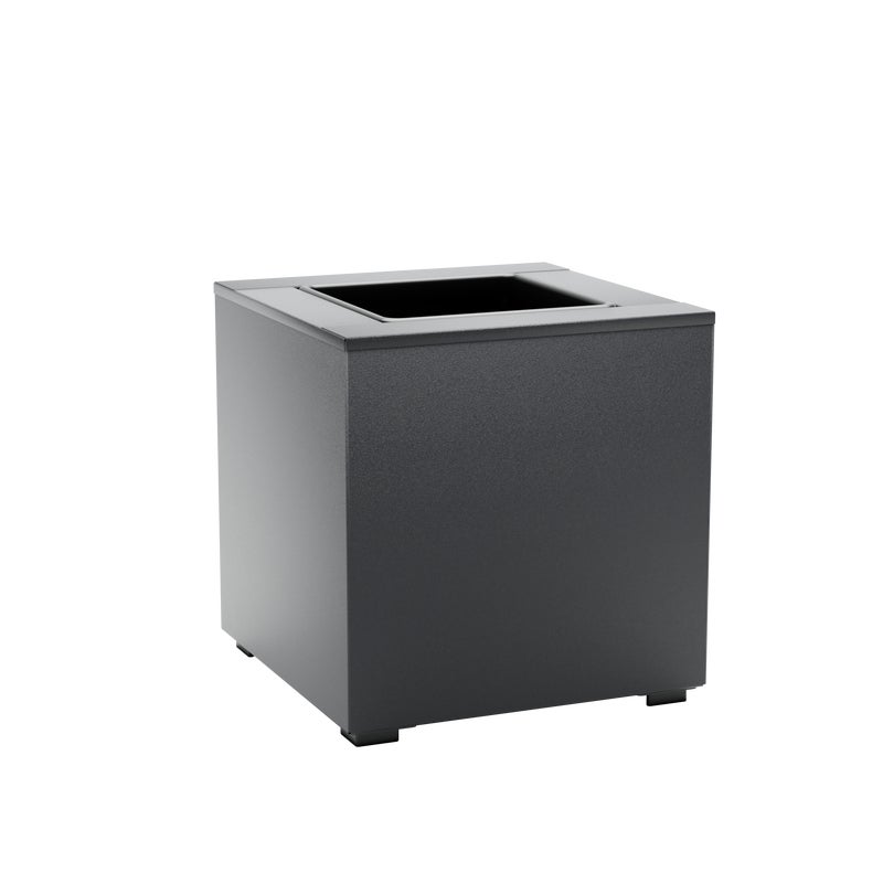 Donica z blachy poliestrowej 30x30x29.6 cm antracytowa Konsport