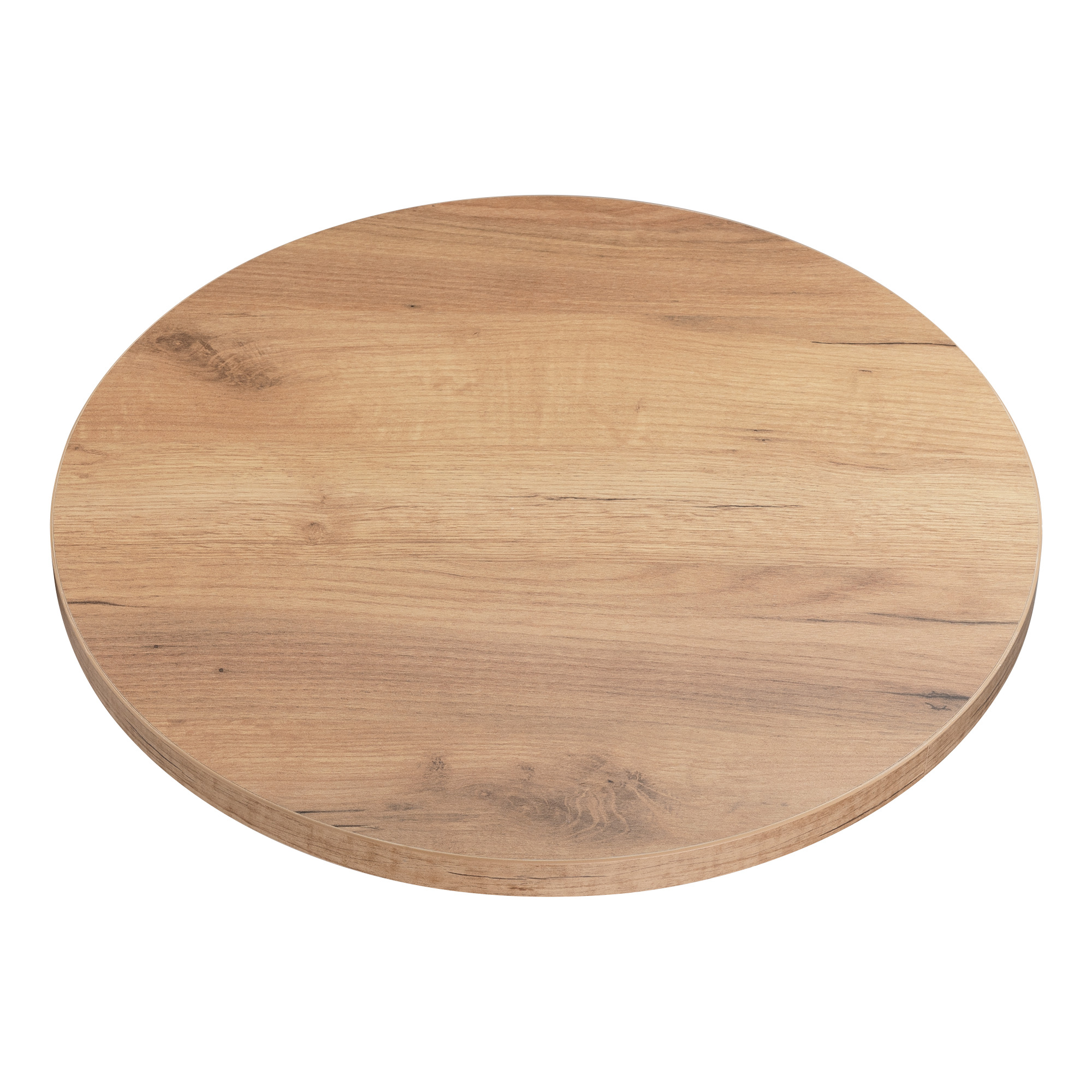 Blat do biurka stolika laminowany okrągły dąb craft 50 cm Kolm